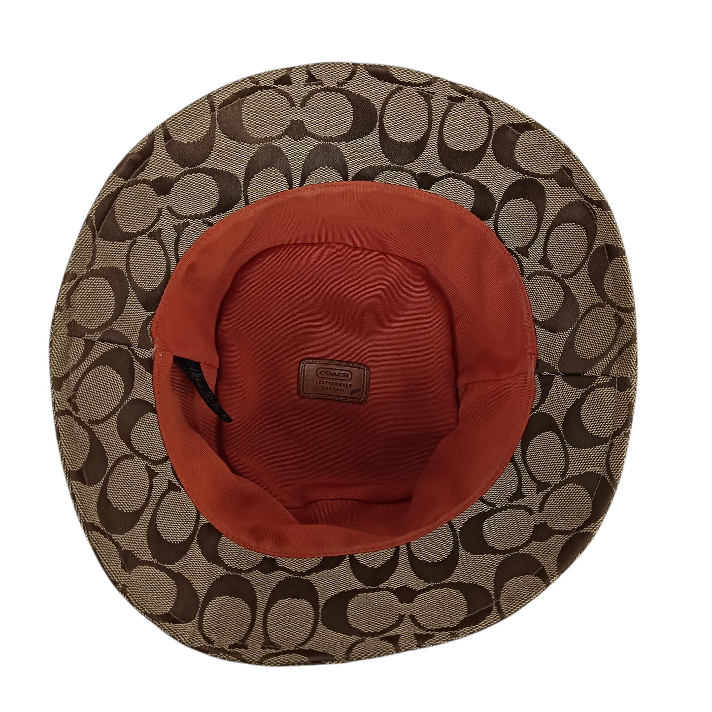 COACH Hat CB707 Brown Rank C Stain