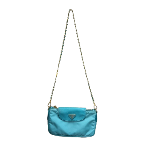 PRADA Shoulder Bag BT0779 Blue **Scratch/Stain