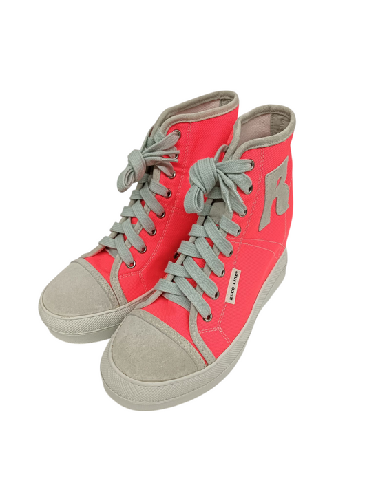 Ruco Line High Cut Sneaker Size 38 Lady's Shocking Pink