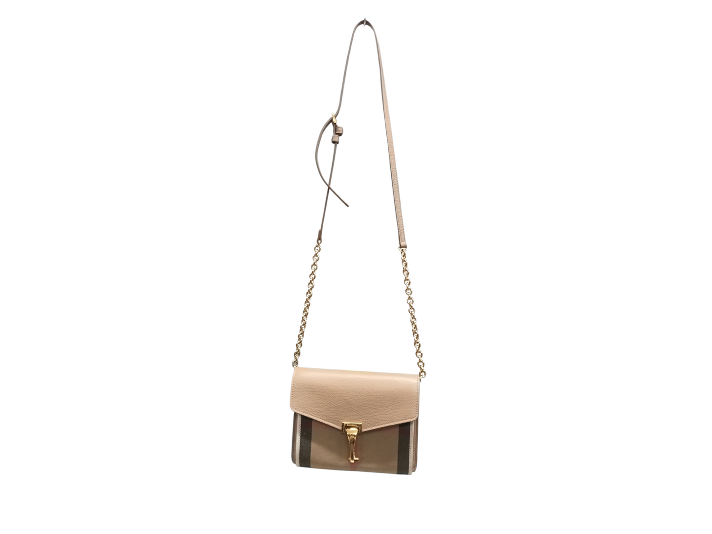 BURBERRY Shoulder Bag Baby MACKEN Brown RANK (B)