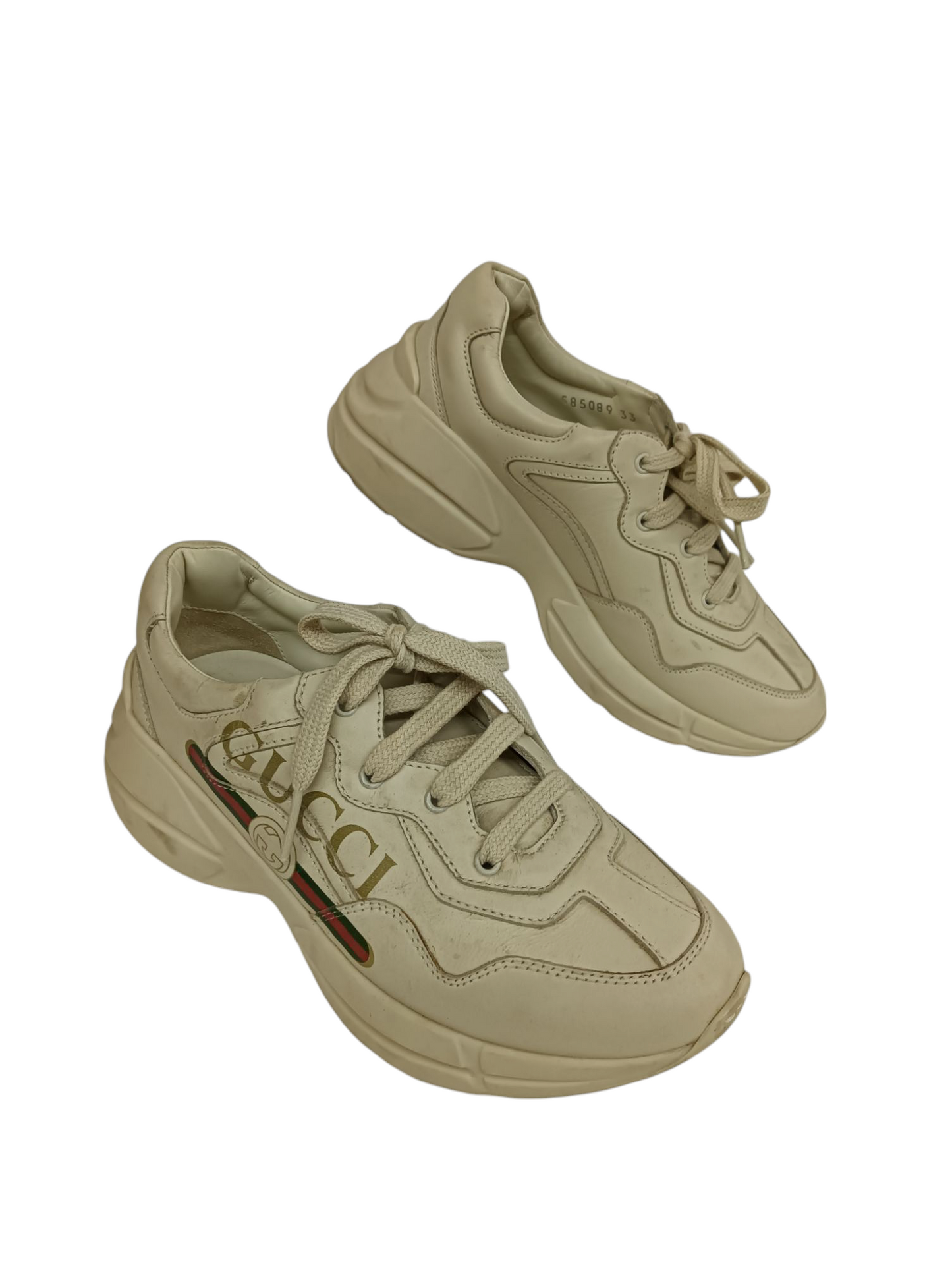 GUCCI Sneaker Size 33 585089 Kids Beige