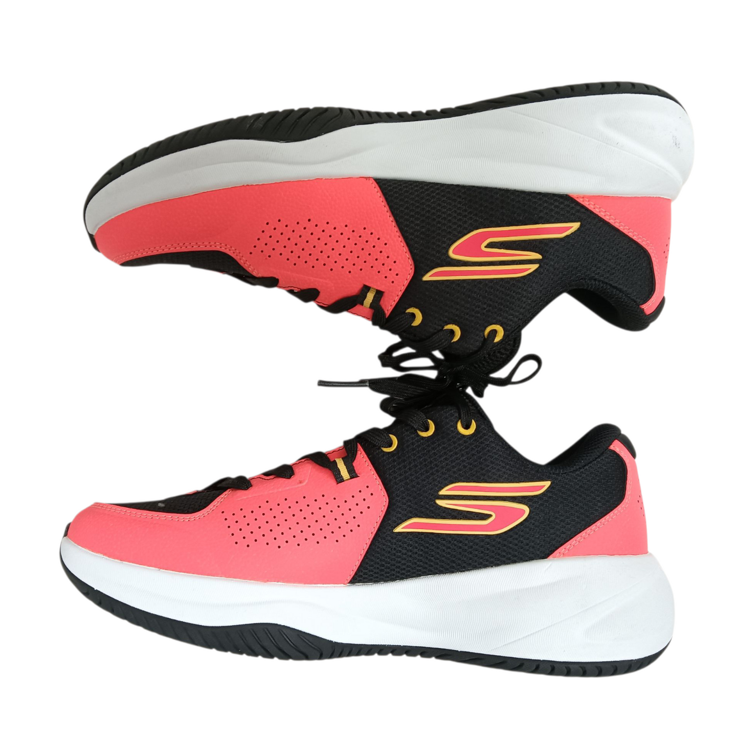 SKECHERS Sneaker Size 8 US SN253011 Unisex Pink/Black