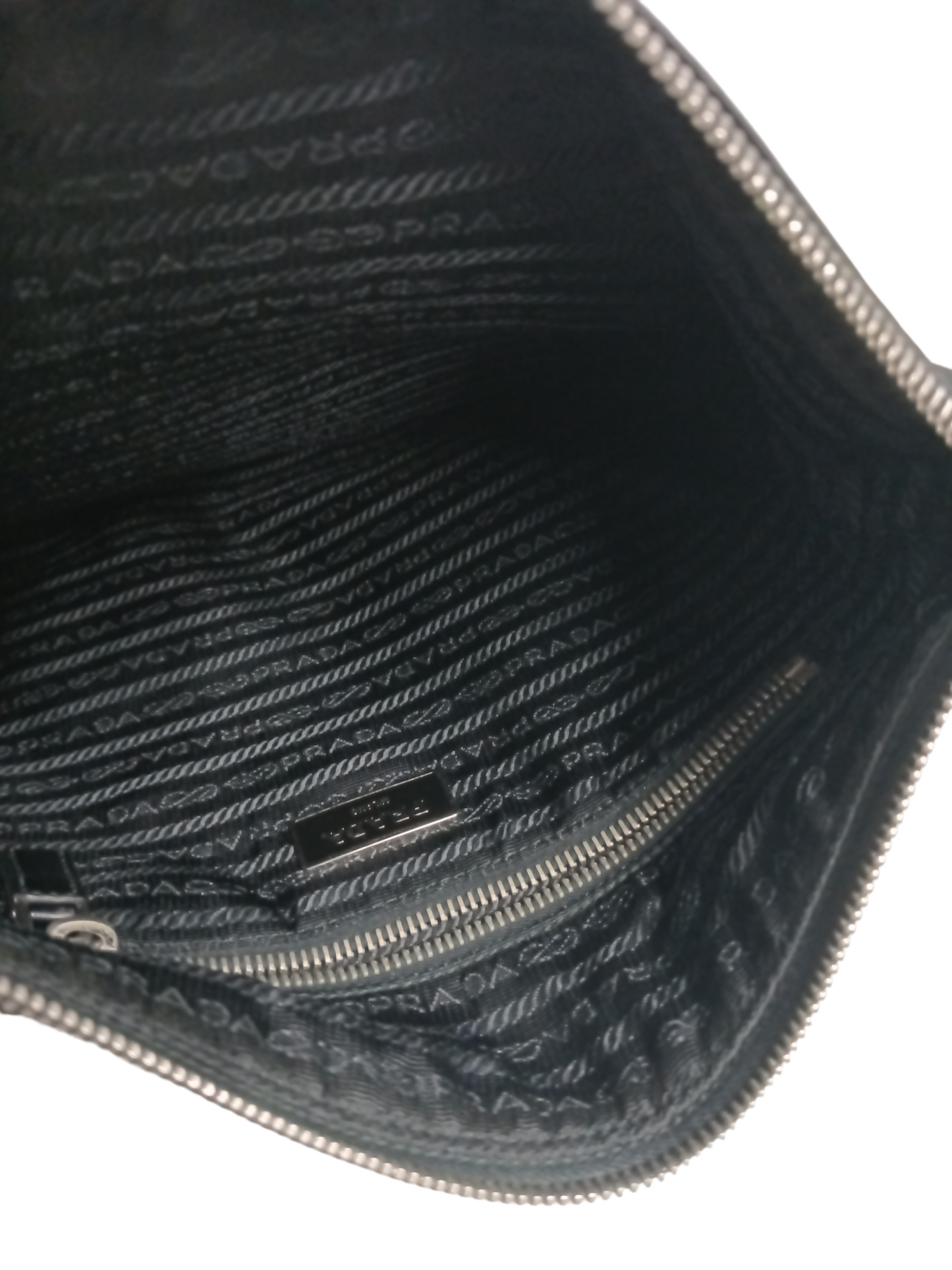 PRADA SHOULDER BAG BLACK STAIN BT0715