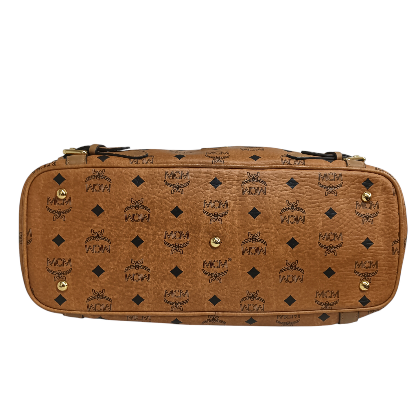 MCM Tote Bag MWP25VI04C0001 Brown Rank B