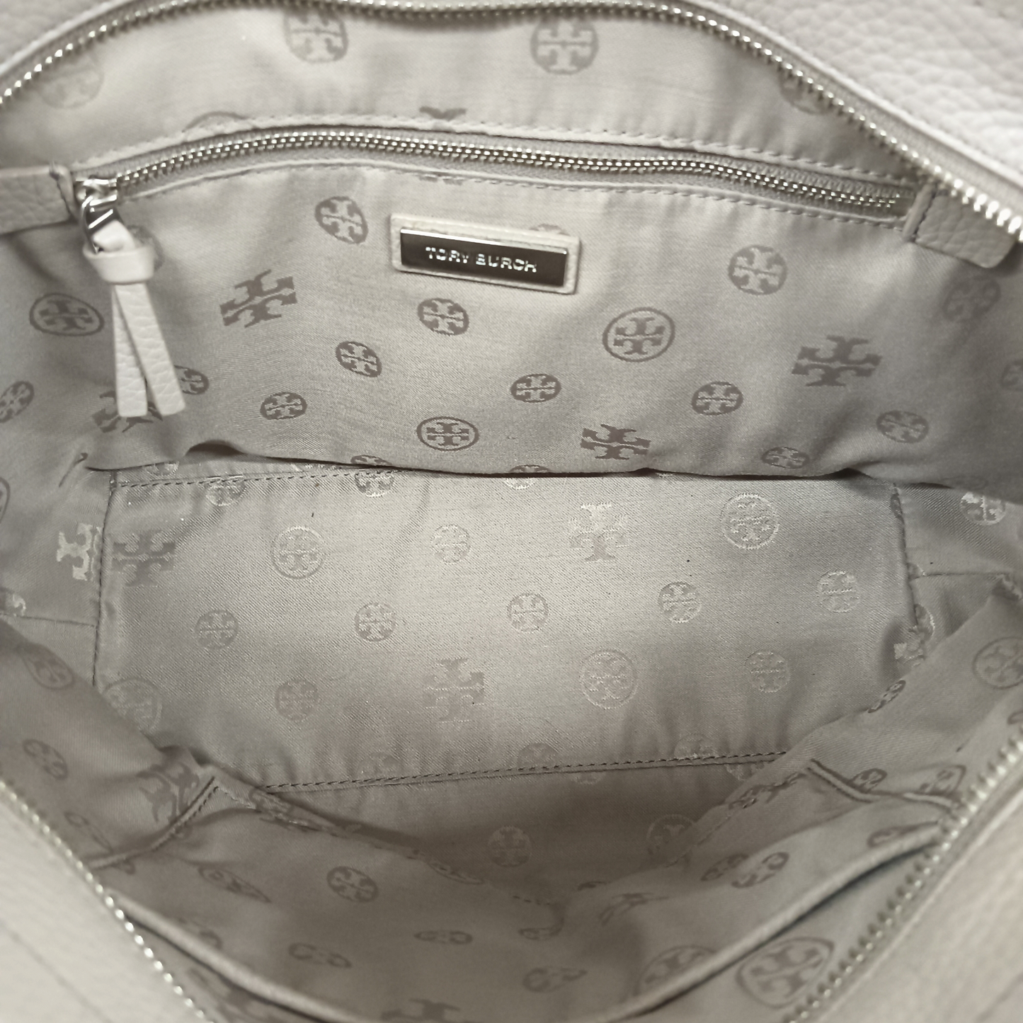 TORY BURCH 2WAY Bag Gray Rank (B) *Stain