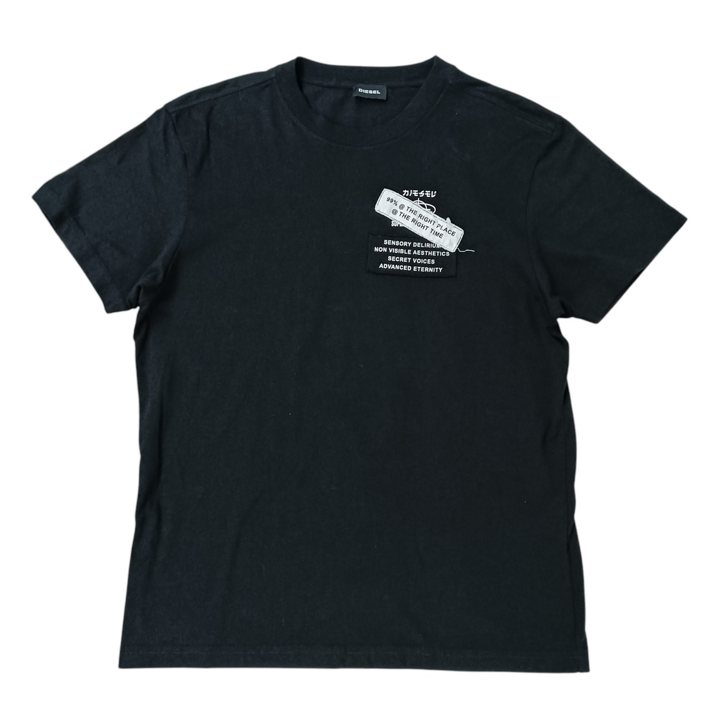 DIESEL T-shirt SIZE S Mens Black