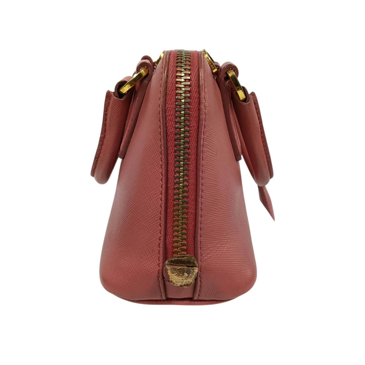 PRADA 2WAY Bag BL0851 Shocking Pink Scratch/Stain/Damage
