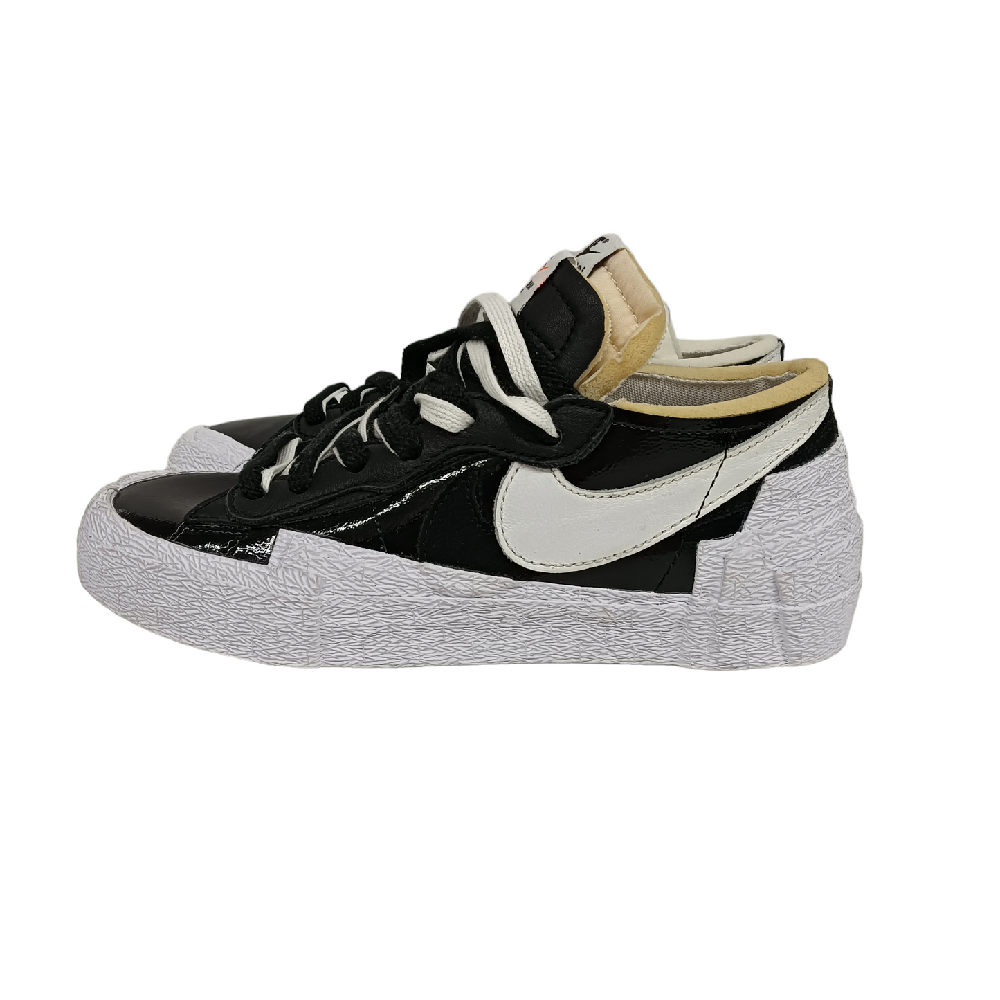 NIKE Sneaker 24cm DM6443-001 Lady's Black/White Blazer Low Sacai Black Patent