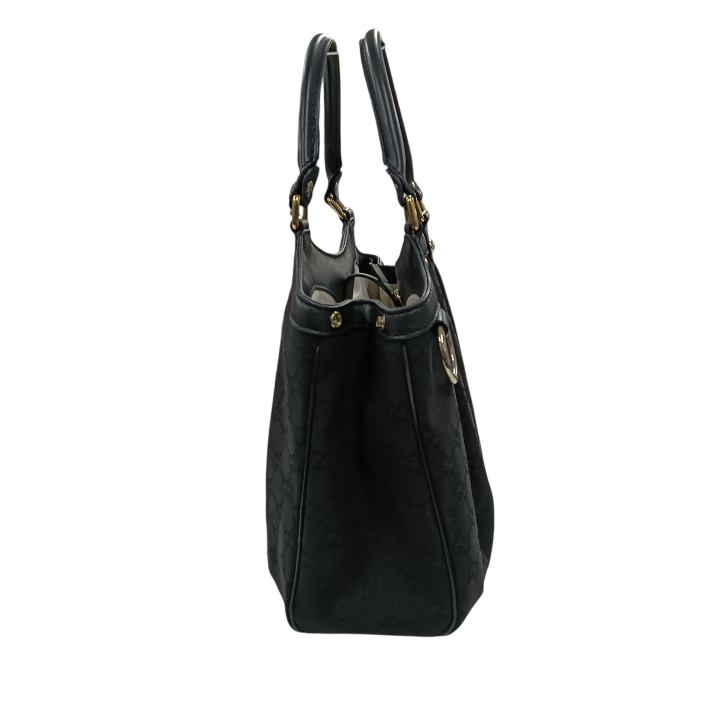 GUCCI Shoulder Bag 211944 Black Stain/Damage