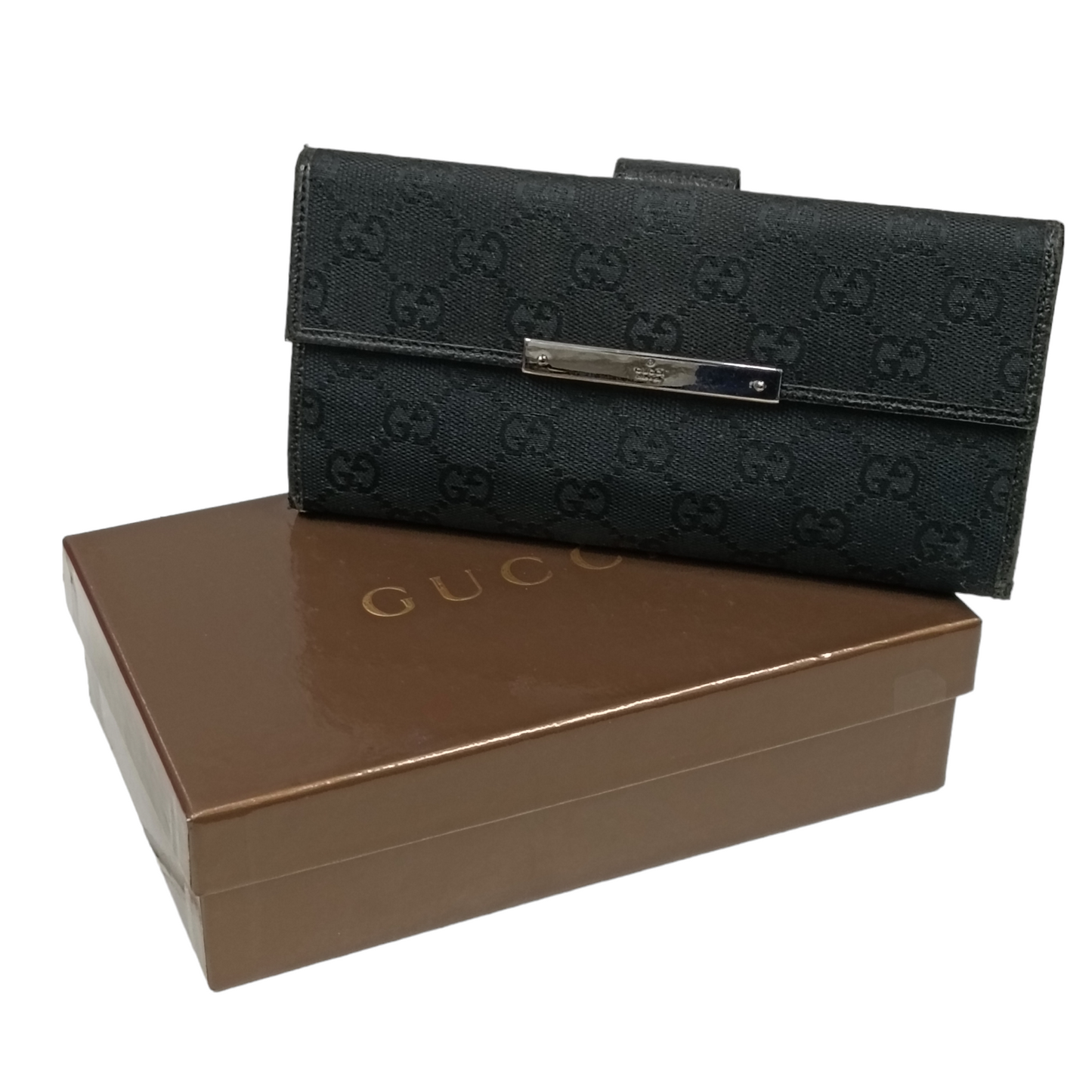 GUCCI Long Wallet Black 106650