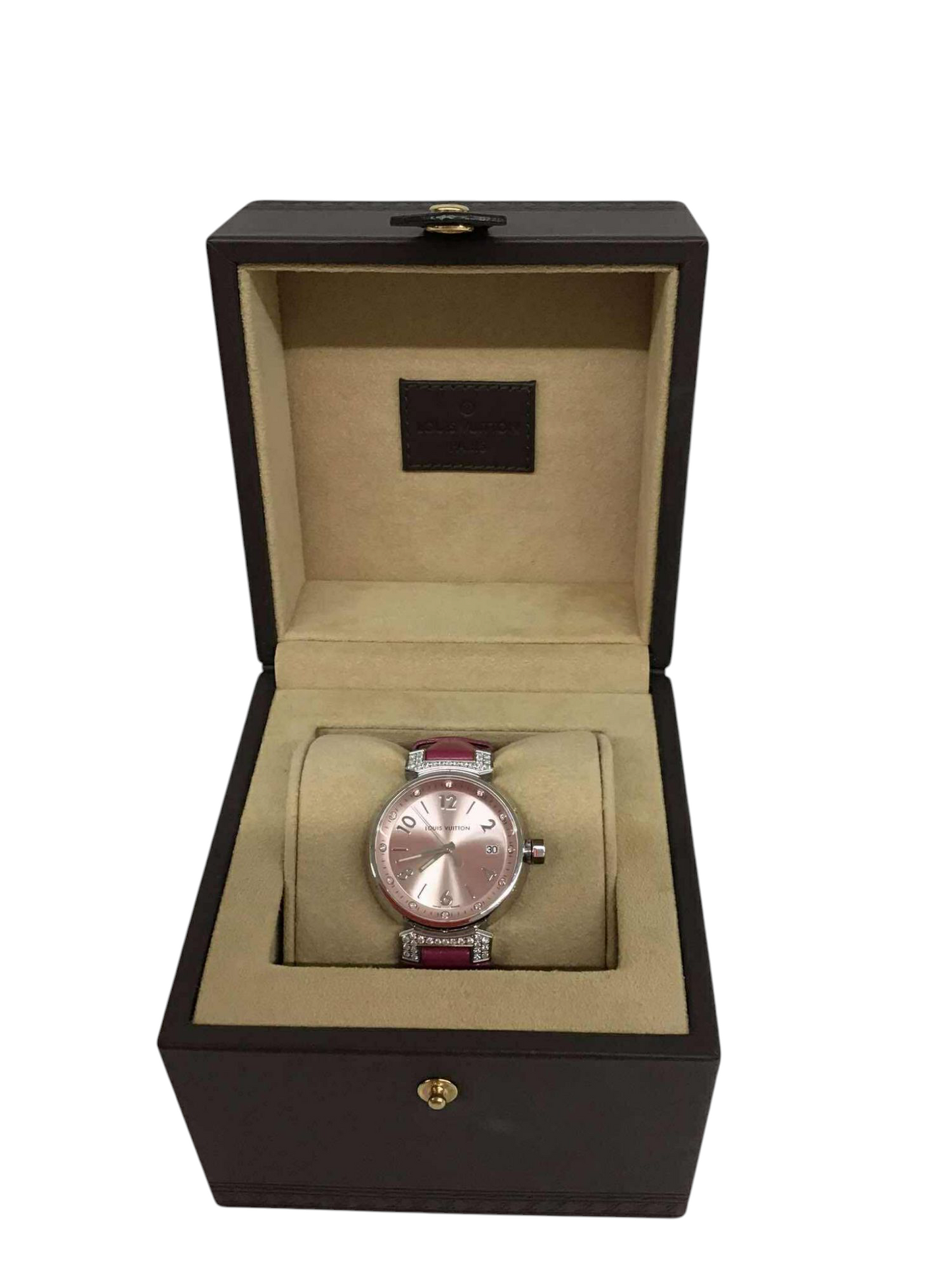 LOUIS VUITTON Wrist Watch Q13MY Leather