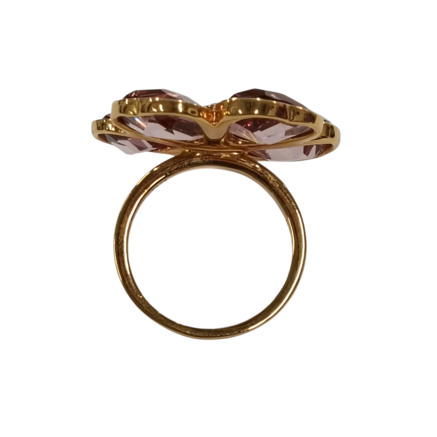Swarovski Ring Pink/Gold Size 58