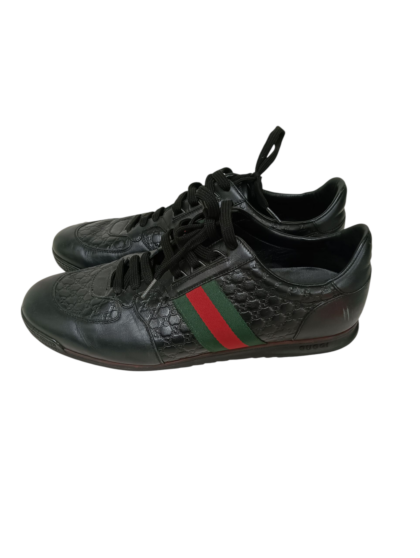GUCCI Sneaker Size 11 Mens Black 233334 Scratch