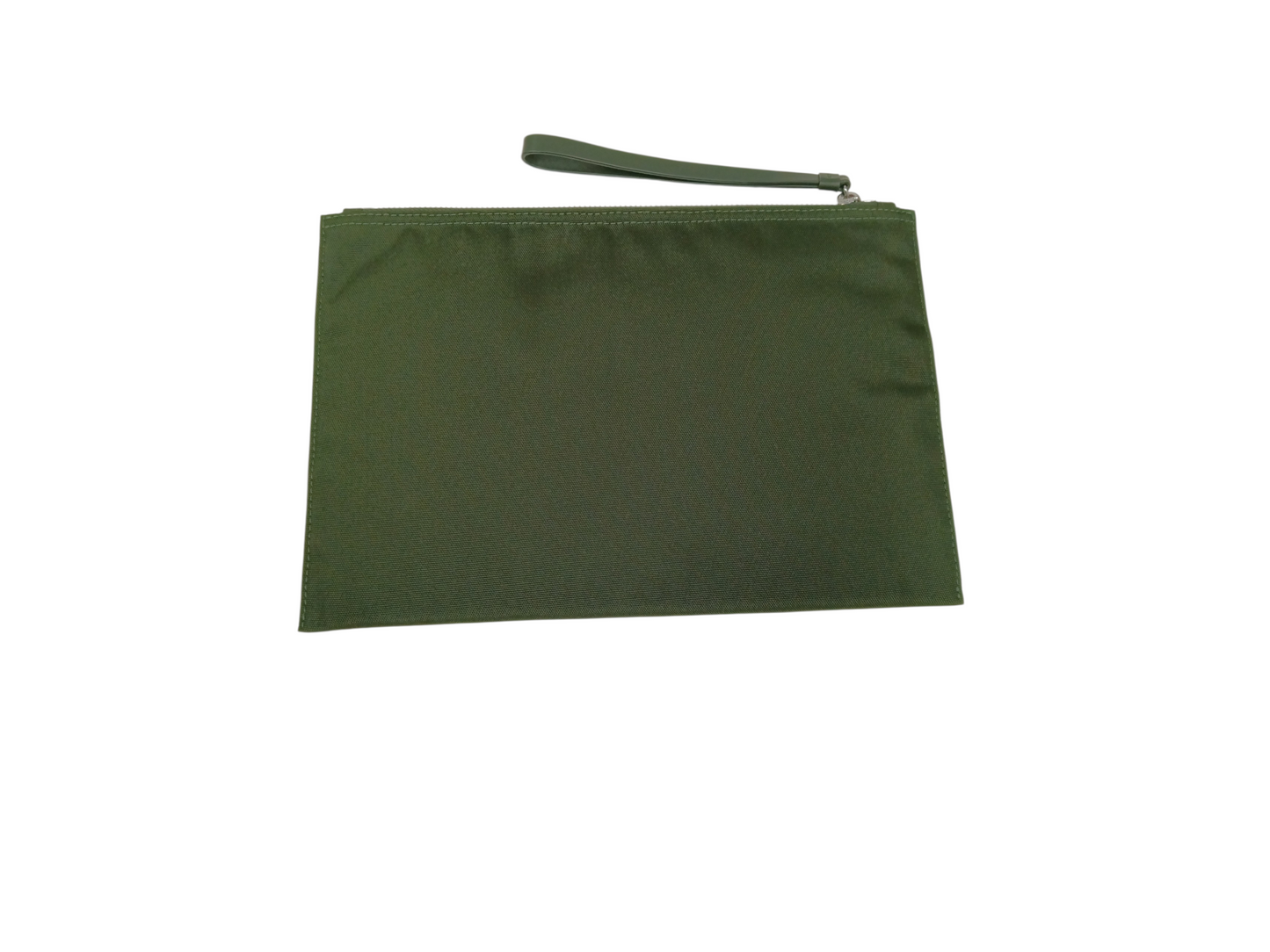 KENZO POUCH GREEN TIGER EMBROIDERY RANK B