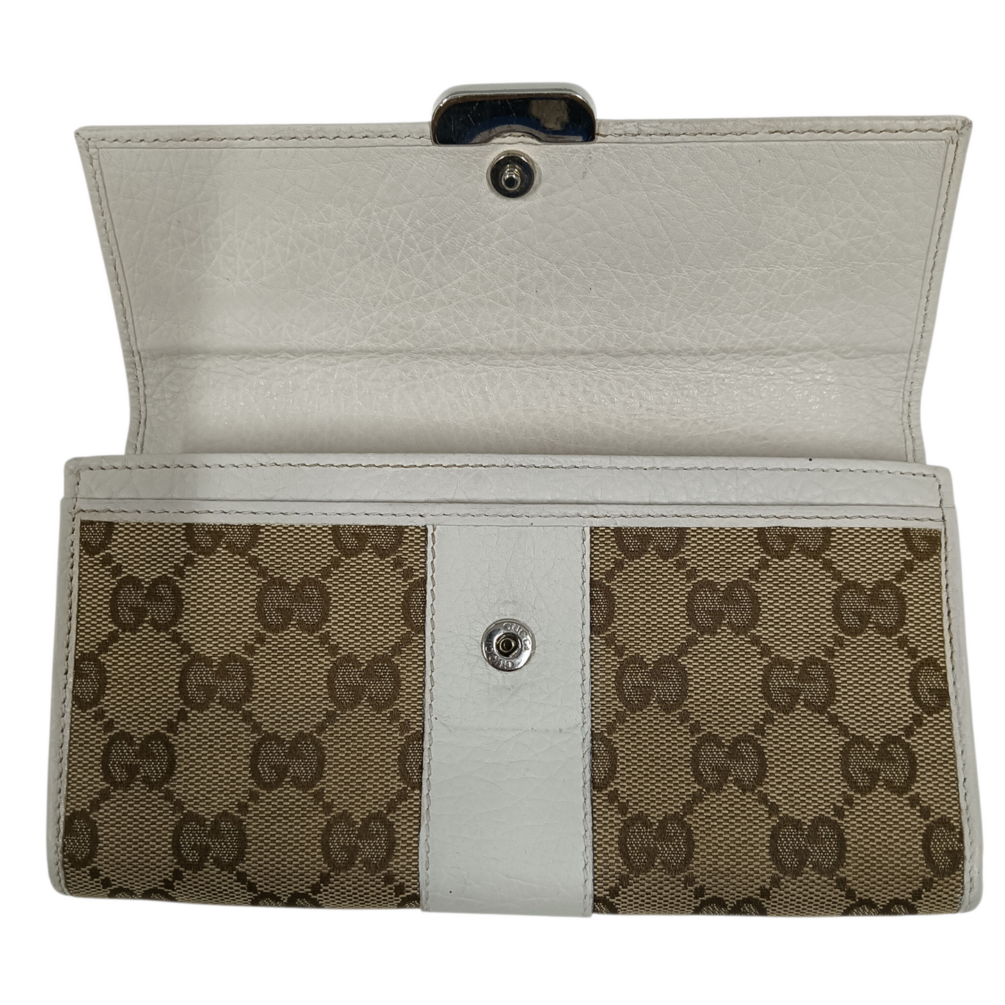 GUCCI Wallet 233028 Brow/White