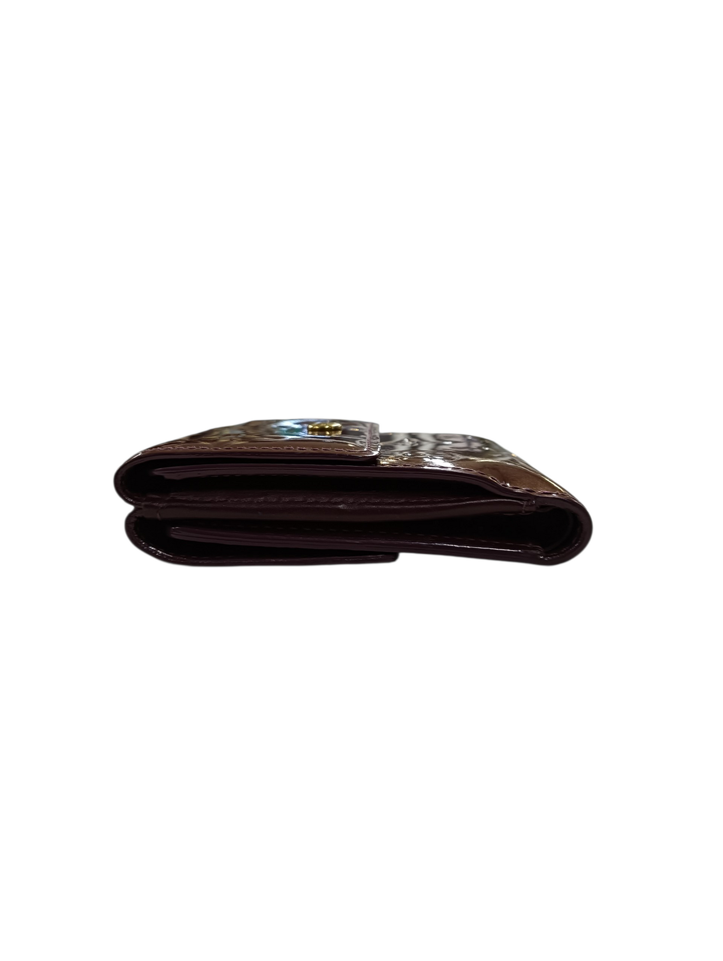 LOUIS VUITTON Wallet Vernis M91170 Bronze TH5017 Bifold