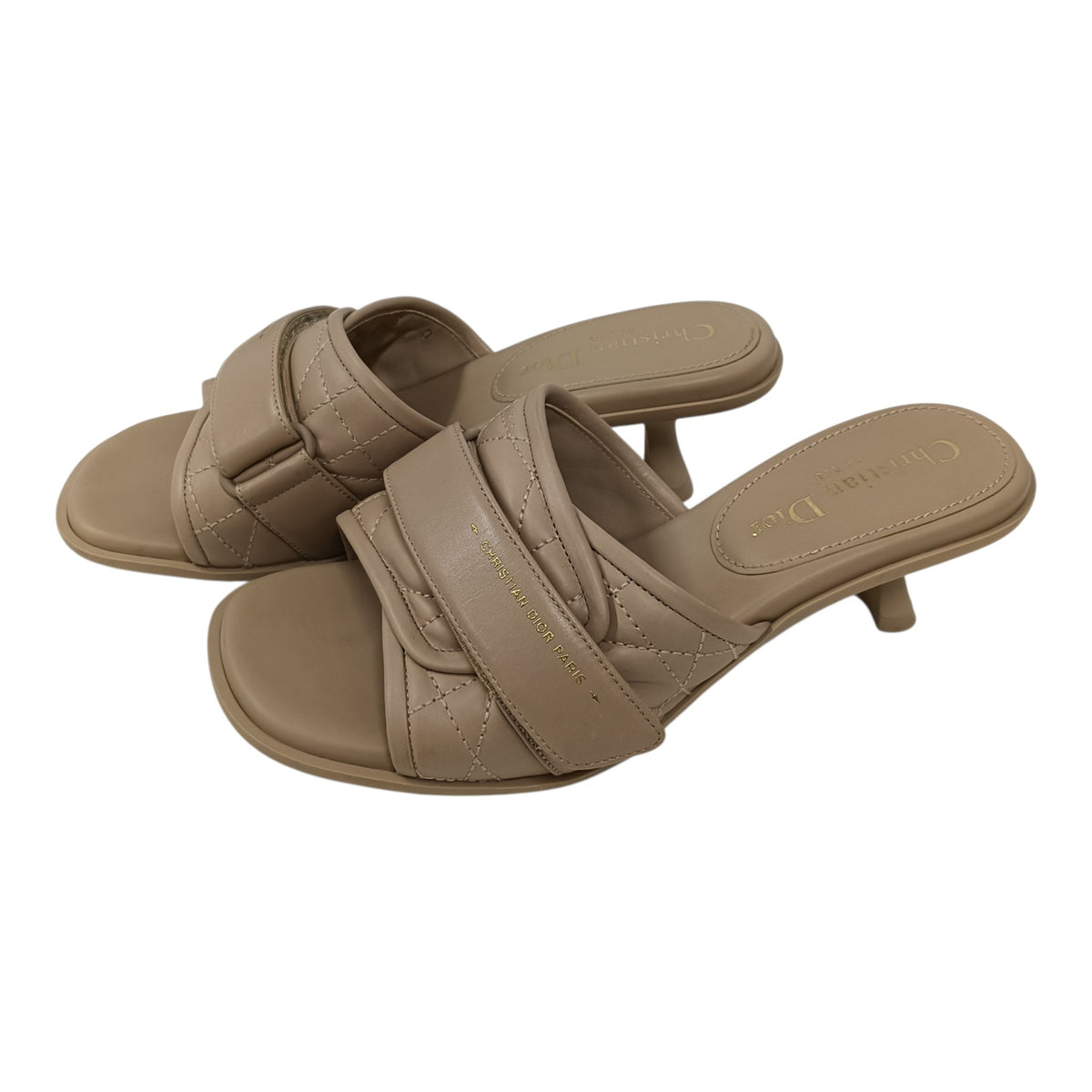 Christian Dior Sandal 36 Lady's      Beige MT-0622