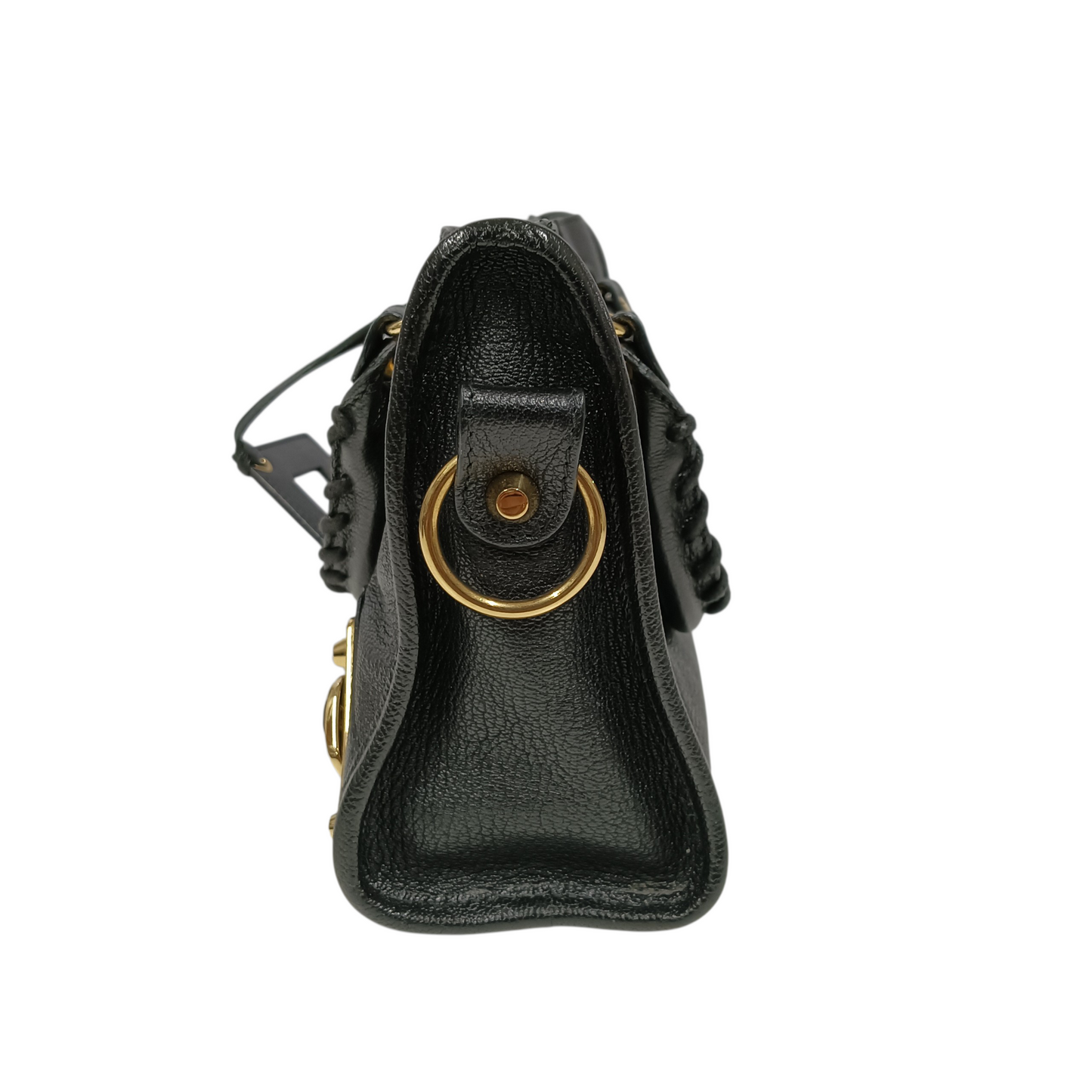 BALENCIAGA 2WAY Bag Metallic Edge City Black 390160