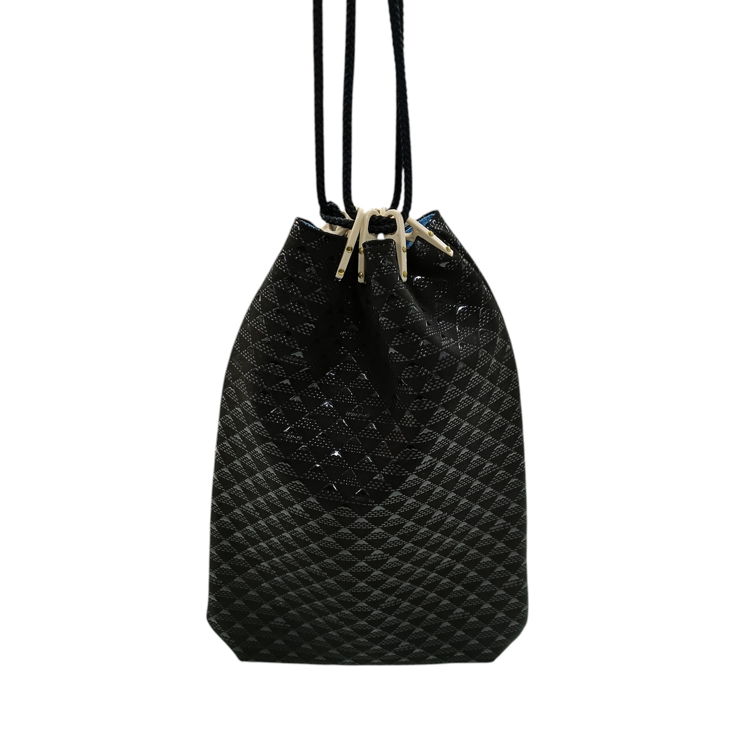 INDEN-YA Pouch Black Deer Leather/Lacquer