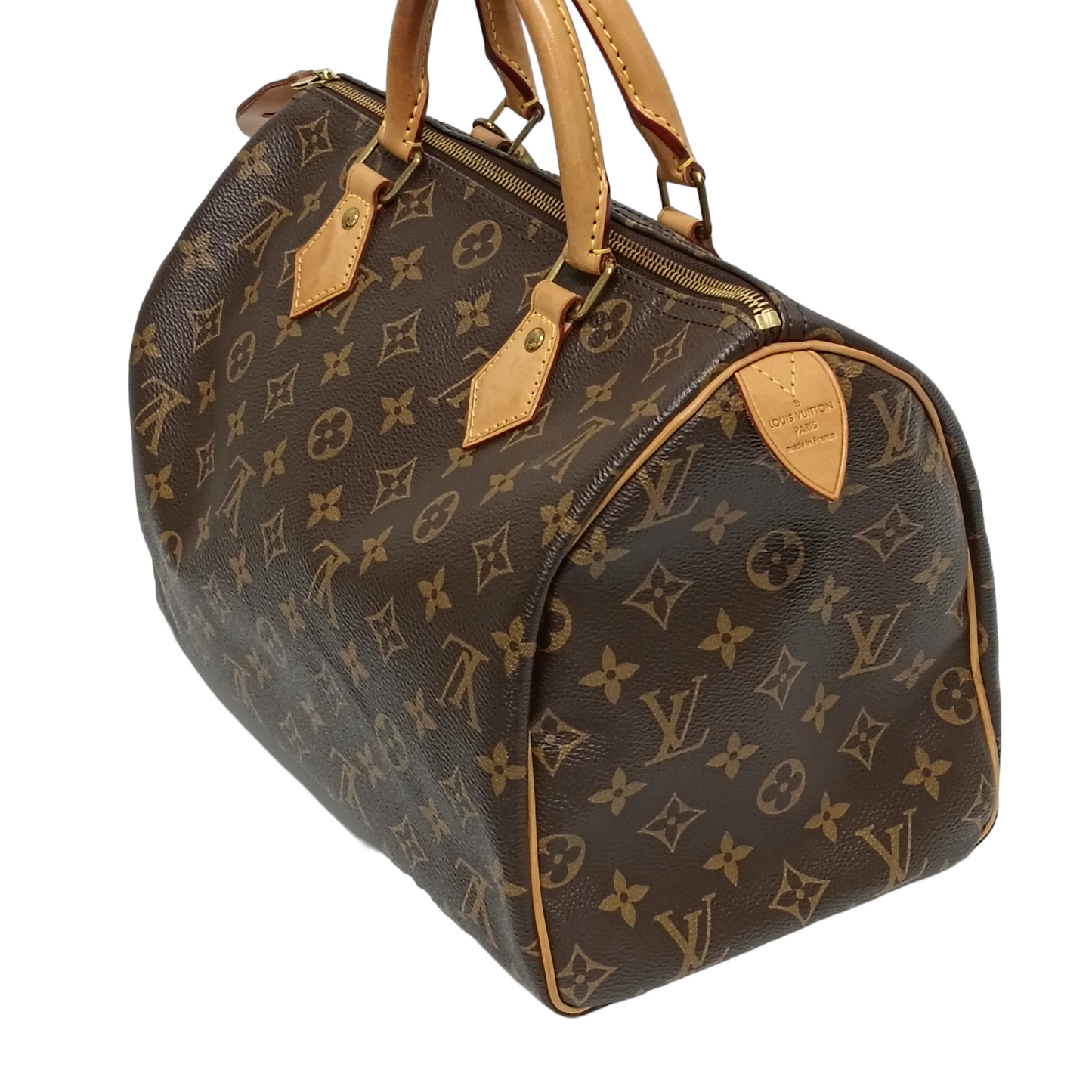 LOUIS VUITTON Handbag Monogram Brown Speedy 30 M41526