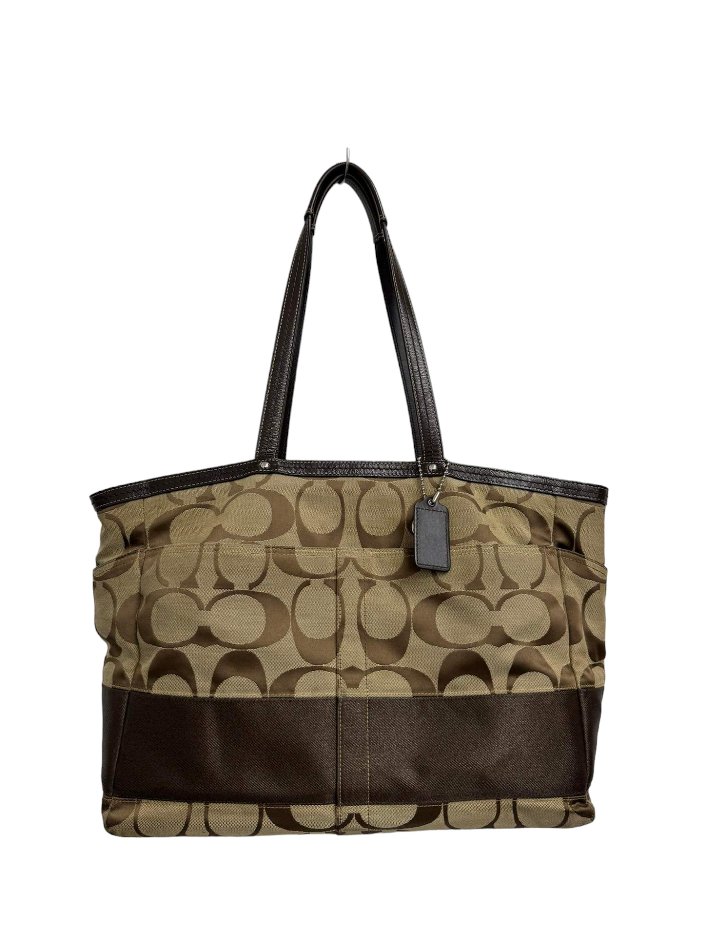 COACH TOTE BAG F13804 BROWN STAIN RANK(B)