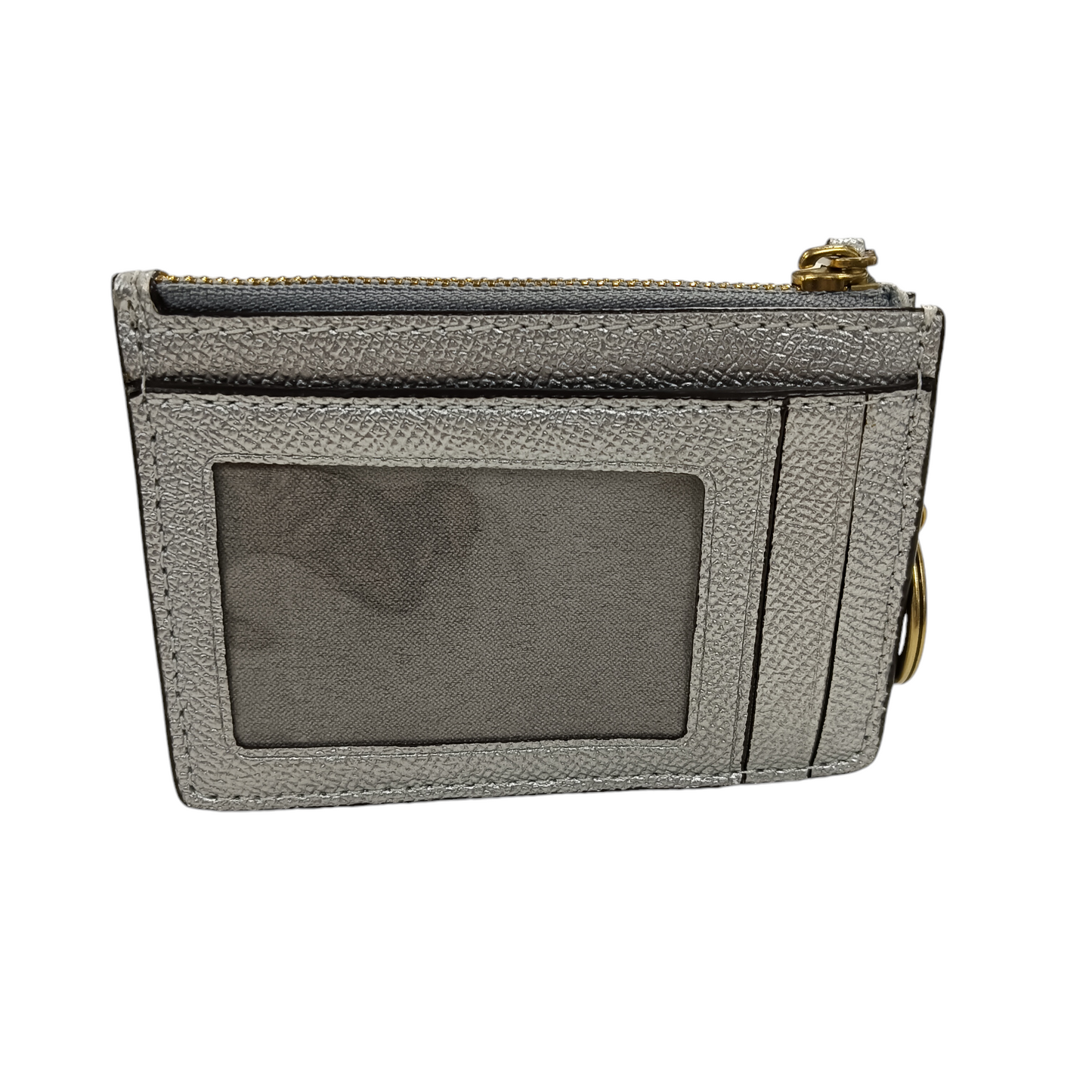 COACH CARD CASE SILVER