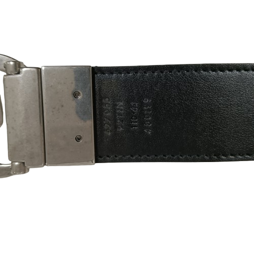 GUCCI Belt Marmont Reversible Buckle 627055 Silver/Beige 44/110