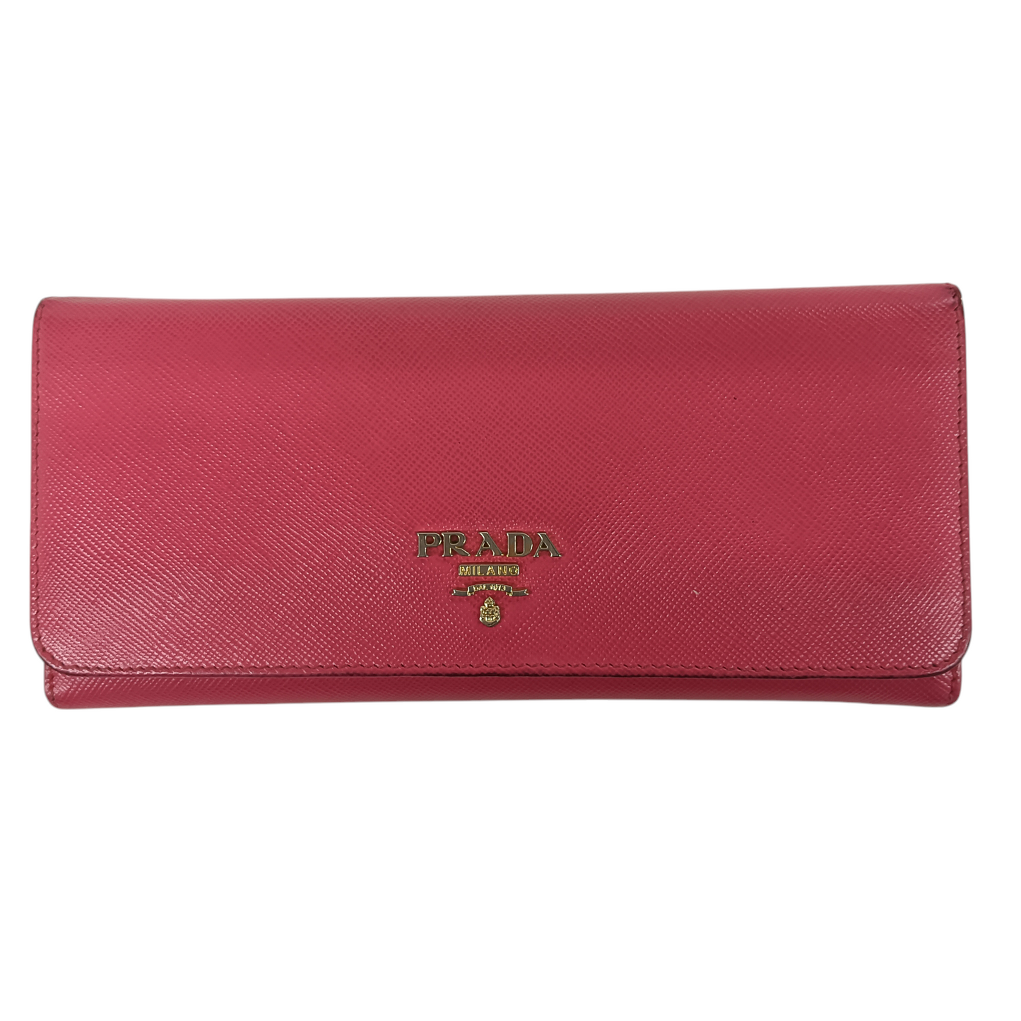 PRADA Long Wallet Rank (BC) Pink *Damage 184