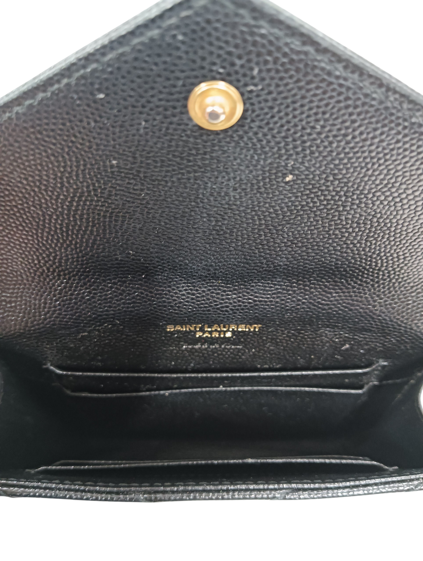 Saint Laurent Paris Card Case Black 1021 414404