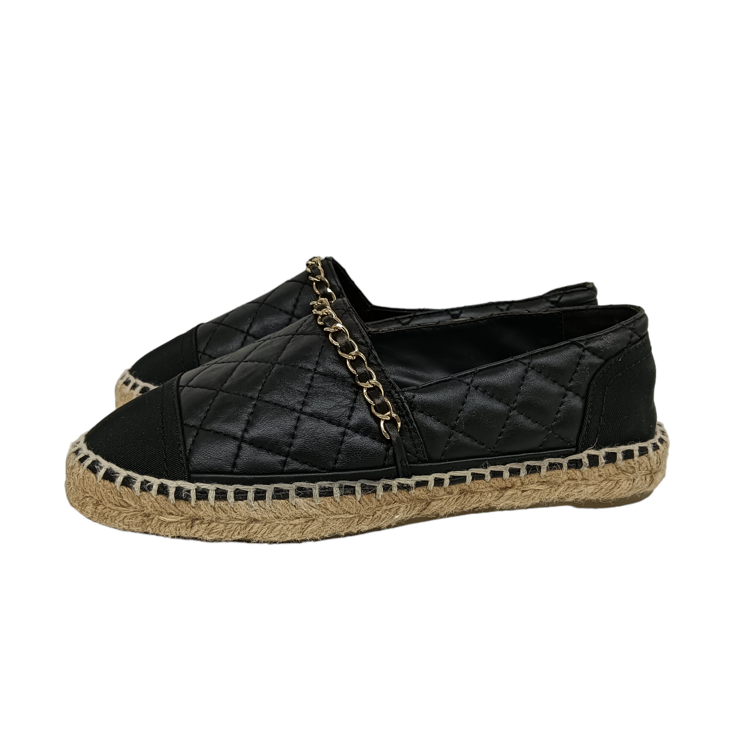 CHANEL Espadrille 35 Lady's Black G33351