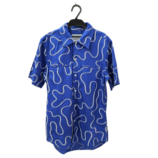 VIVIENNE WESTWOOD Shirt SIZE 46 Mens Blue Stain S25DL0365 S47347