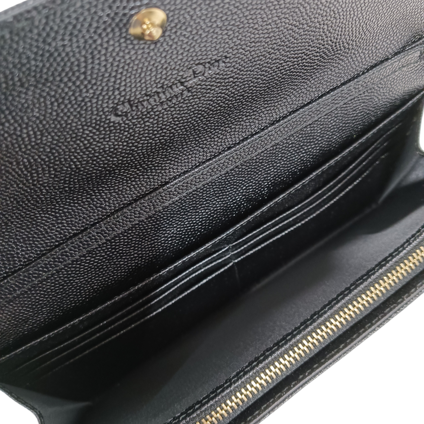 Christian Dior Chain Wallet Black MC 0131