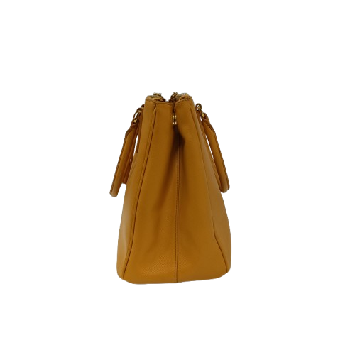 PRADA 2WAY Bag 1BA863 Mustard ***Damage