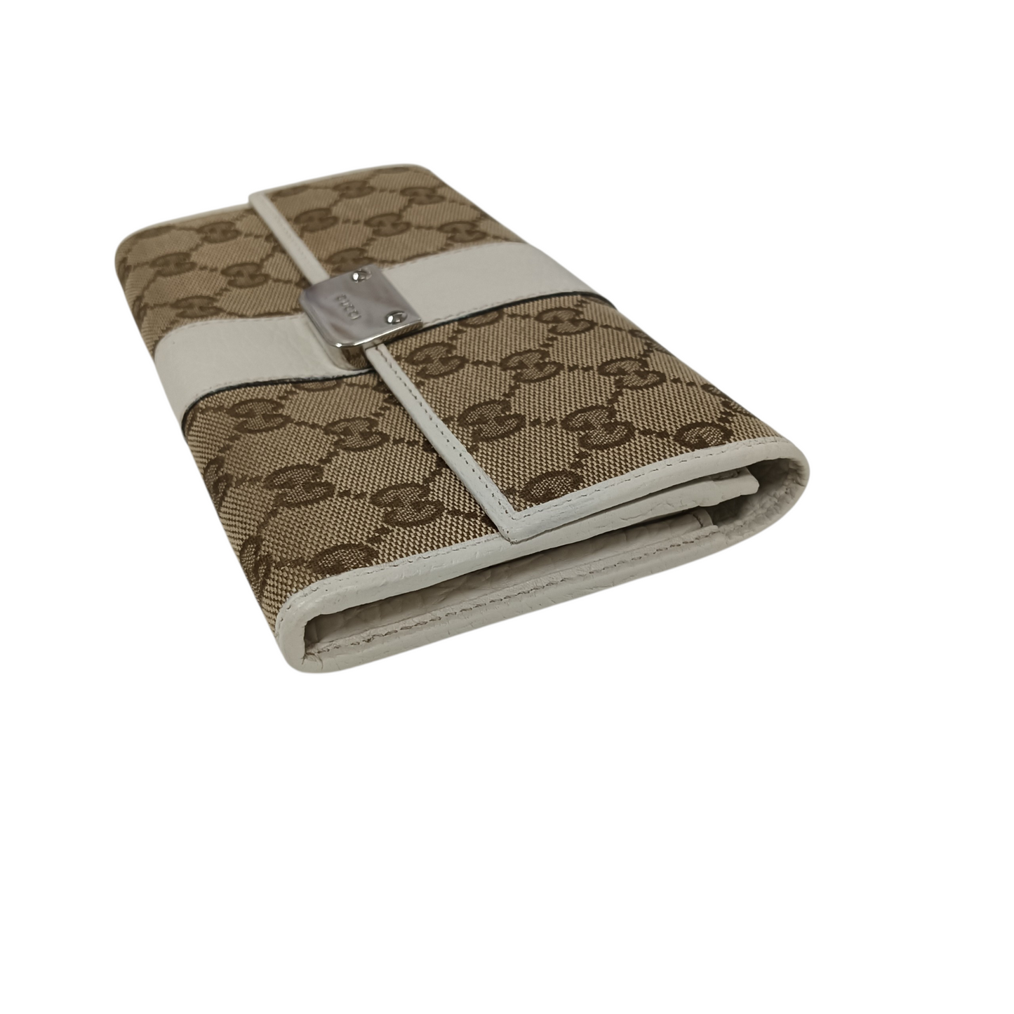 GUCCI Wallet 233028 Brow/White