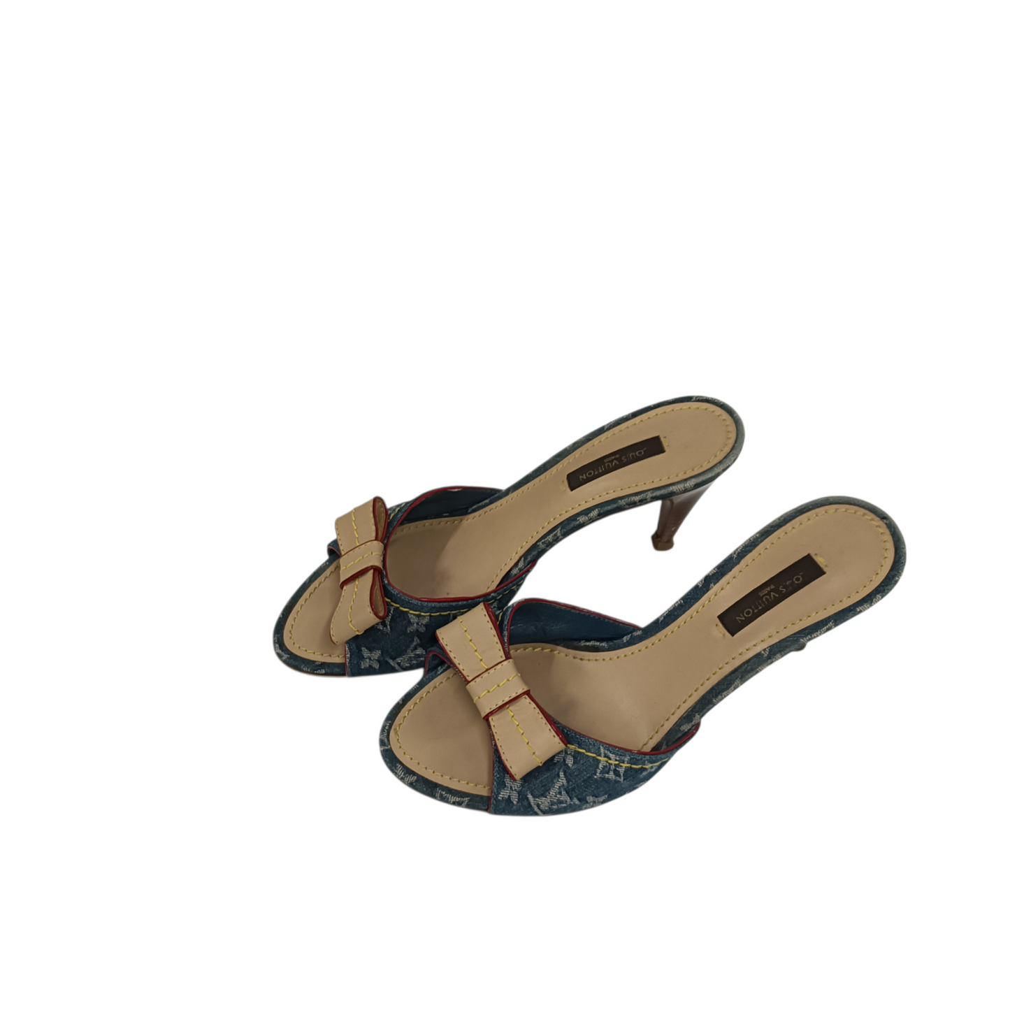 LOUIS VUITTON Pumps NQ0086 Blue Stain