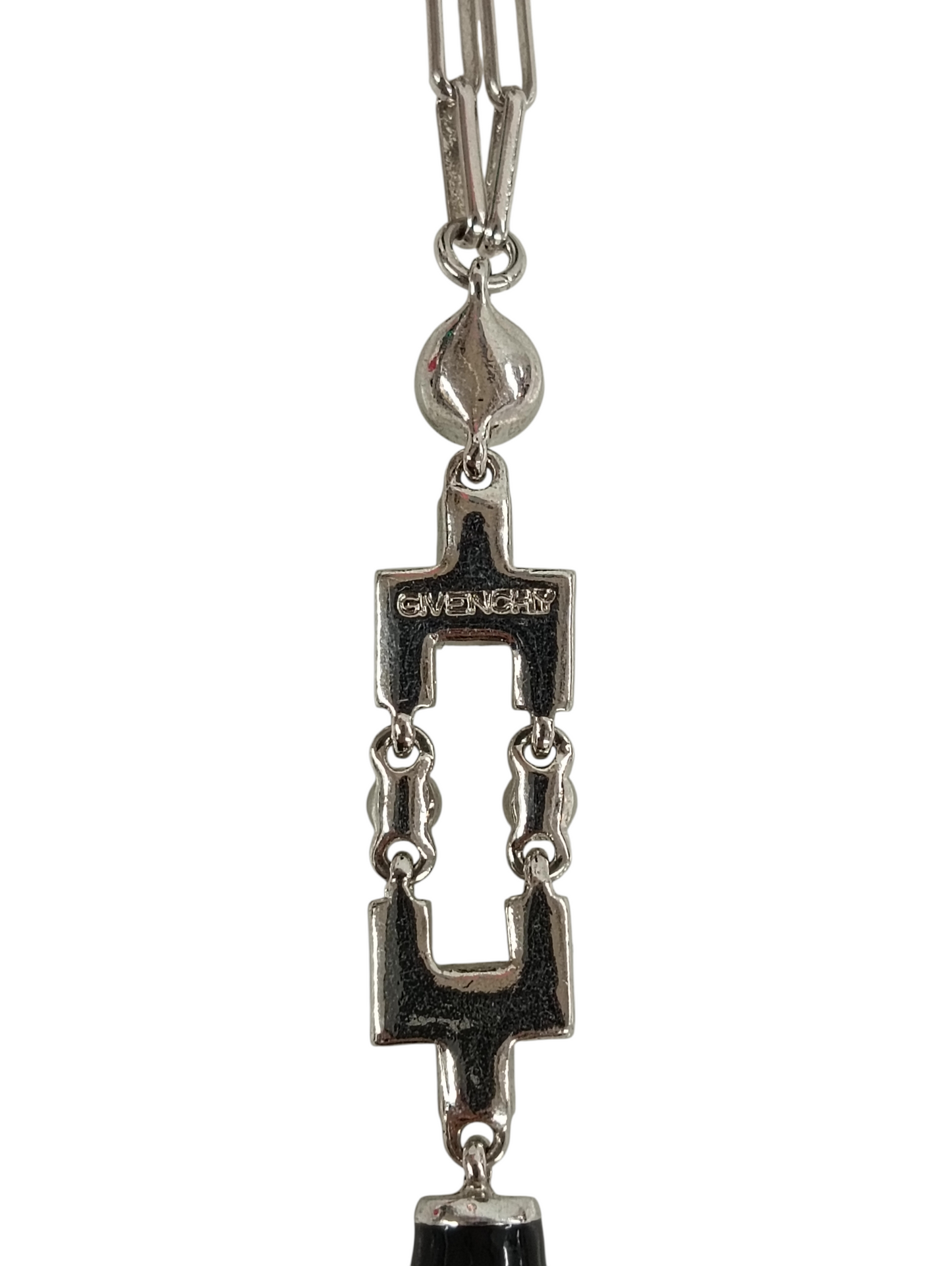 GIVENCHY Necklace Silver/ Black