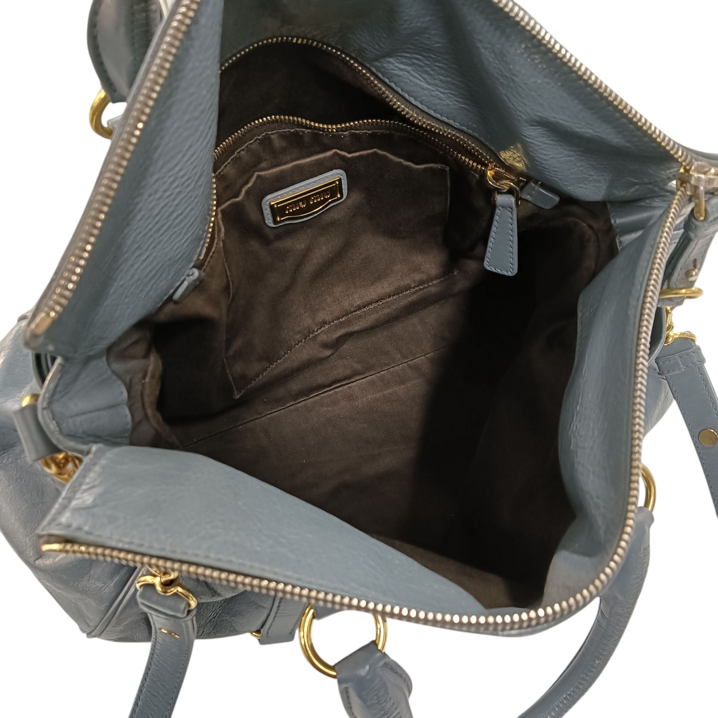 MIU MIU 2Way Bag Gray 197