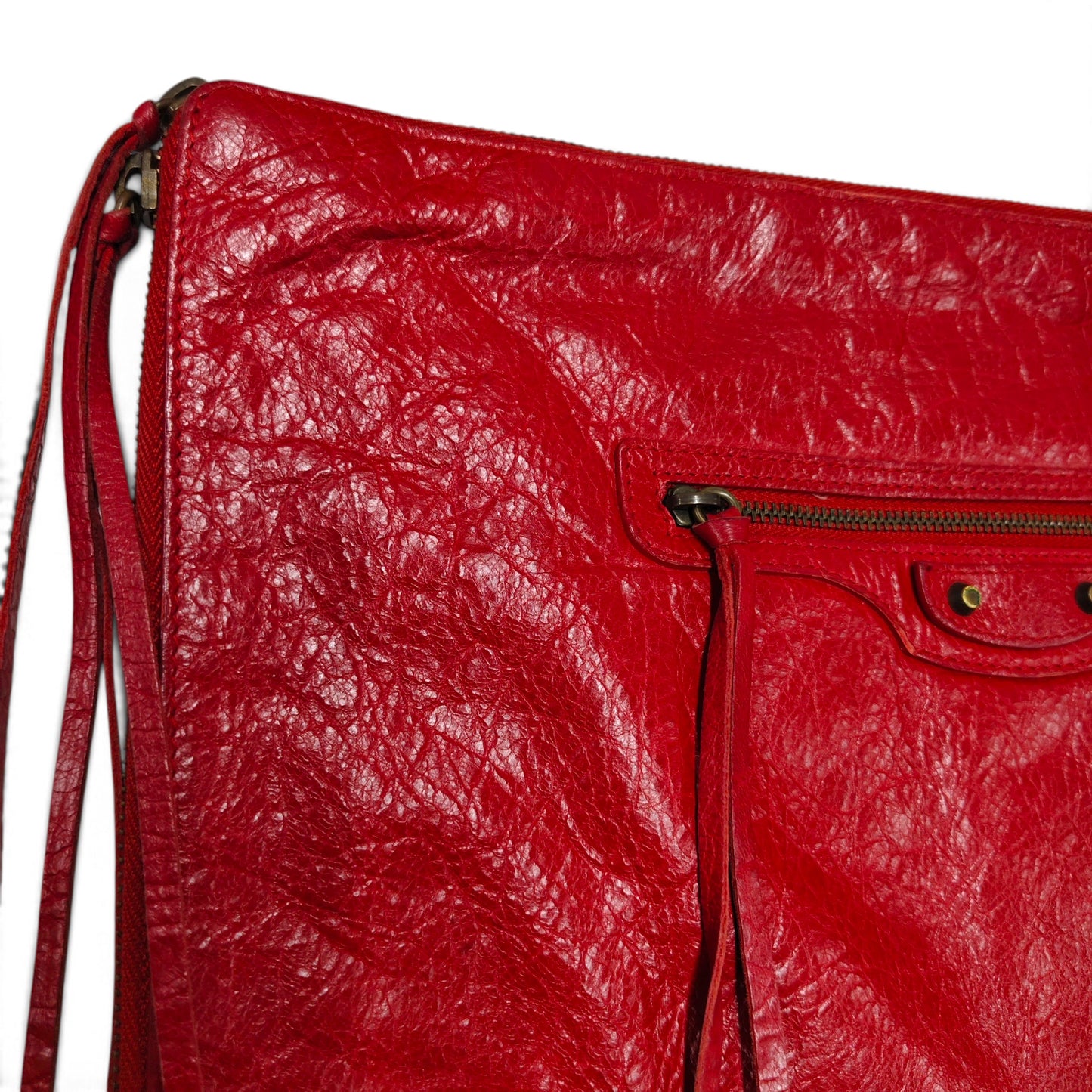 BALENCIAGA Clutch Bag 362967 6466 Red Rank B