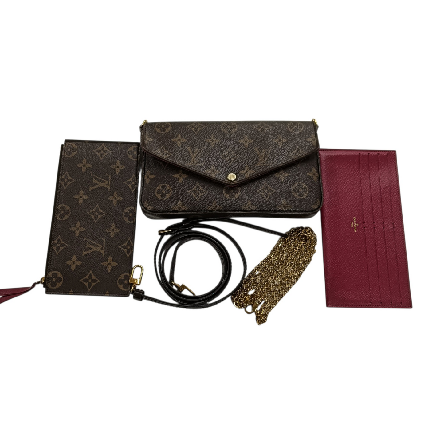 LOUIS VUITTON Shoulder Bag Brown MI1186 M61276