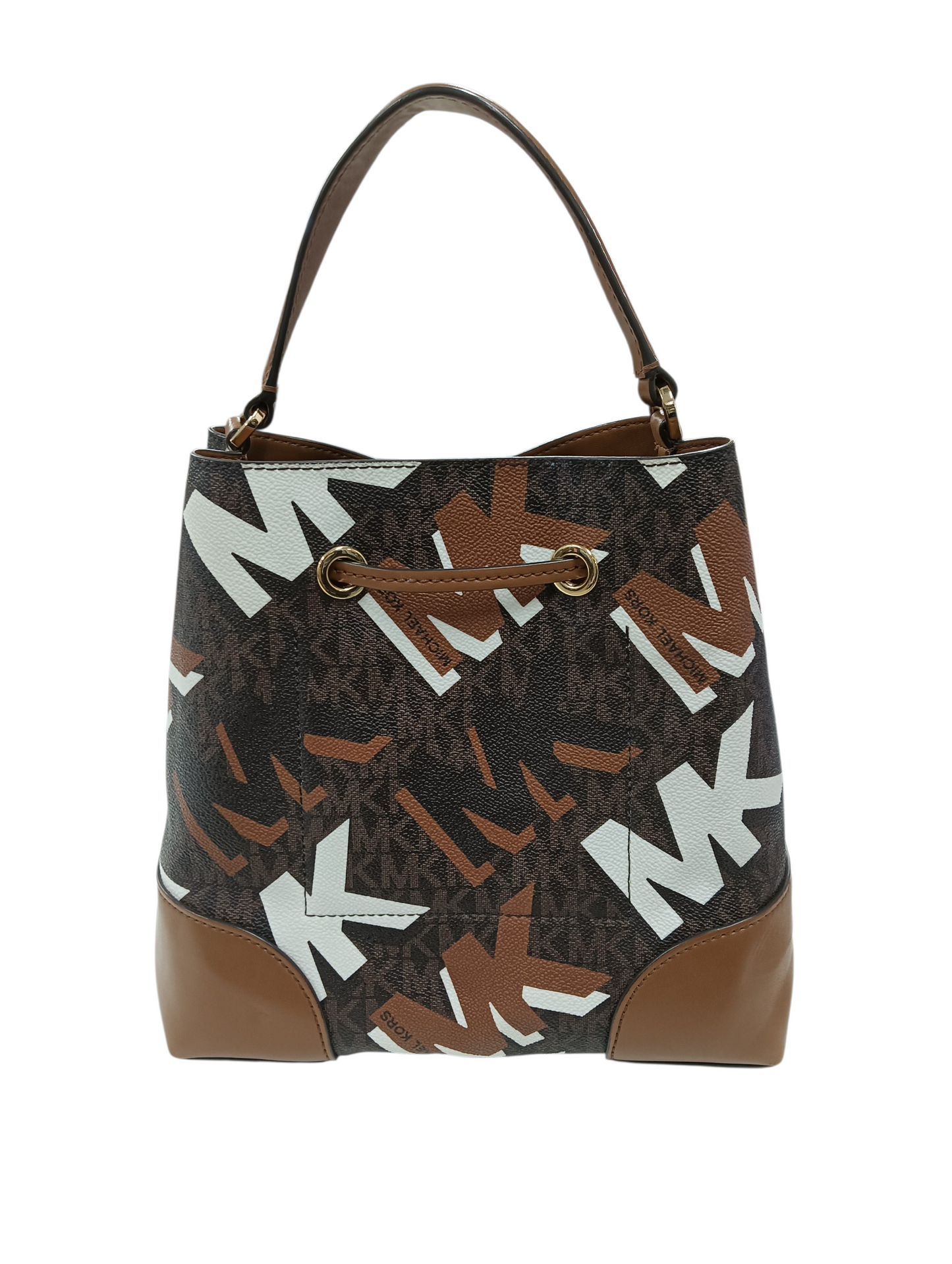 MICHAEL KORS 2Way Bag 35F2GM9M6V Brown And White