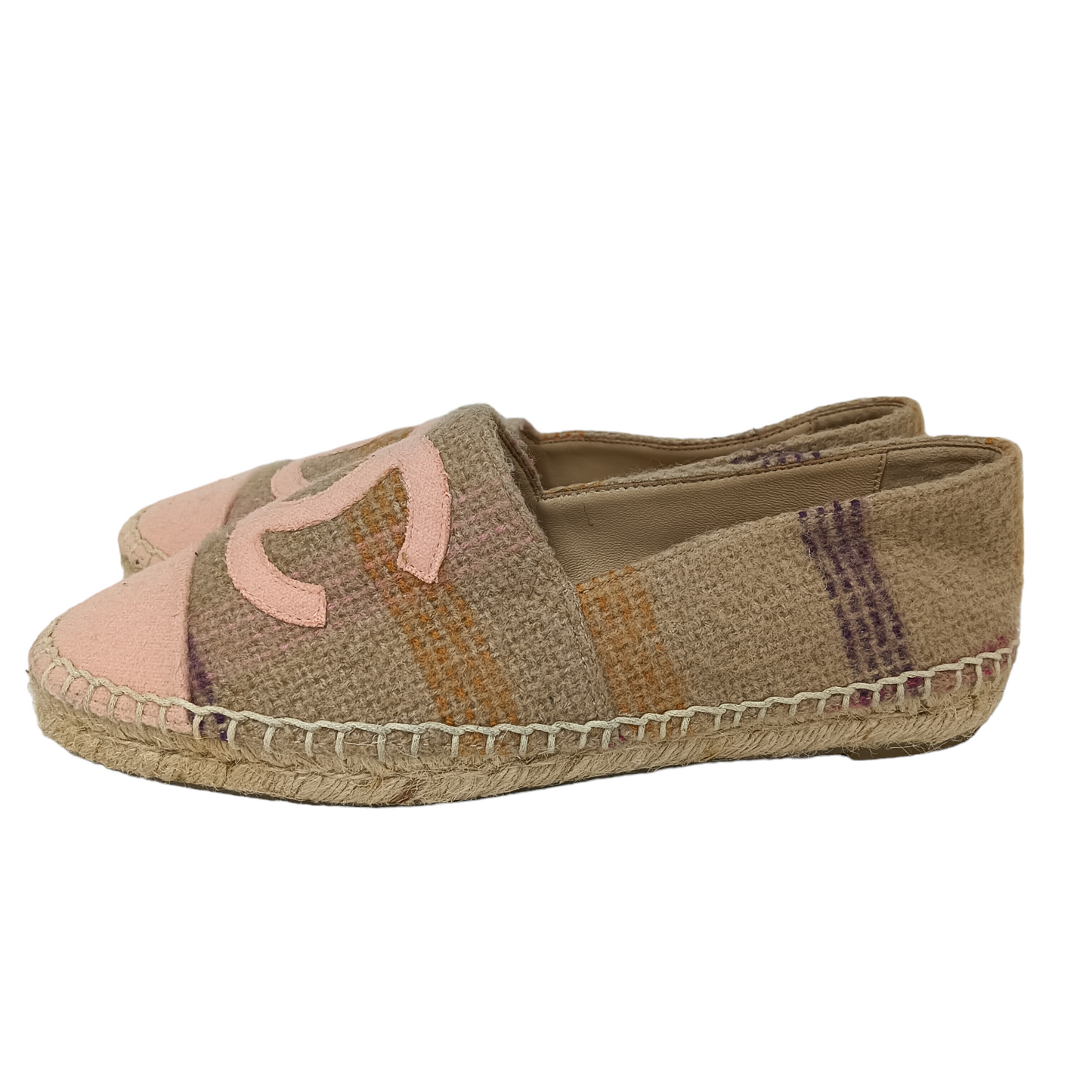 CHANEL Espadrille 35 Lady's Brown/Pink G29762