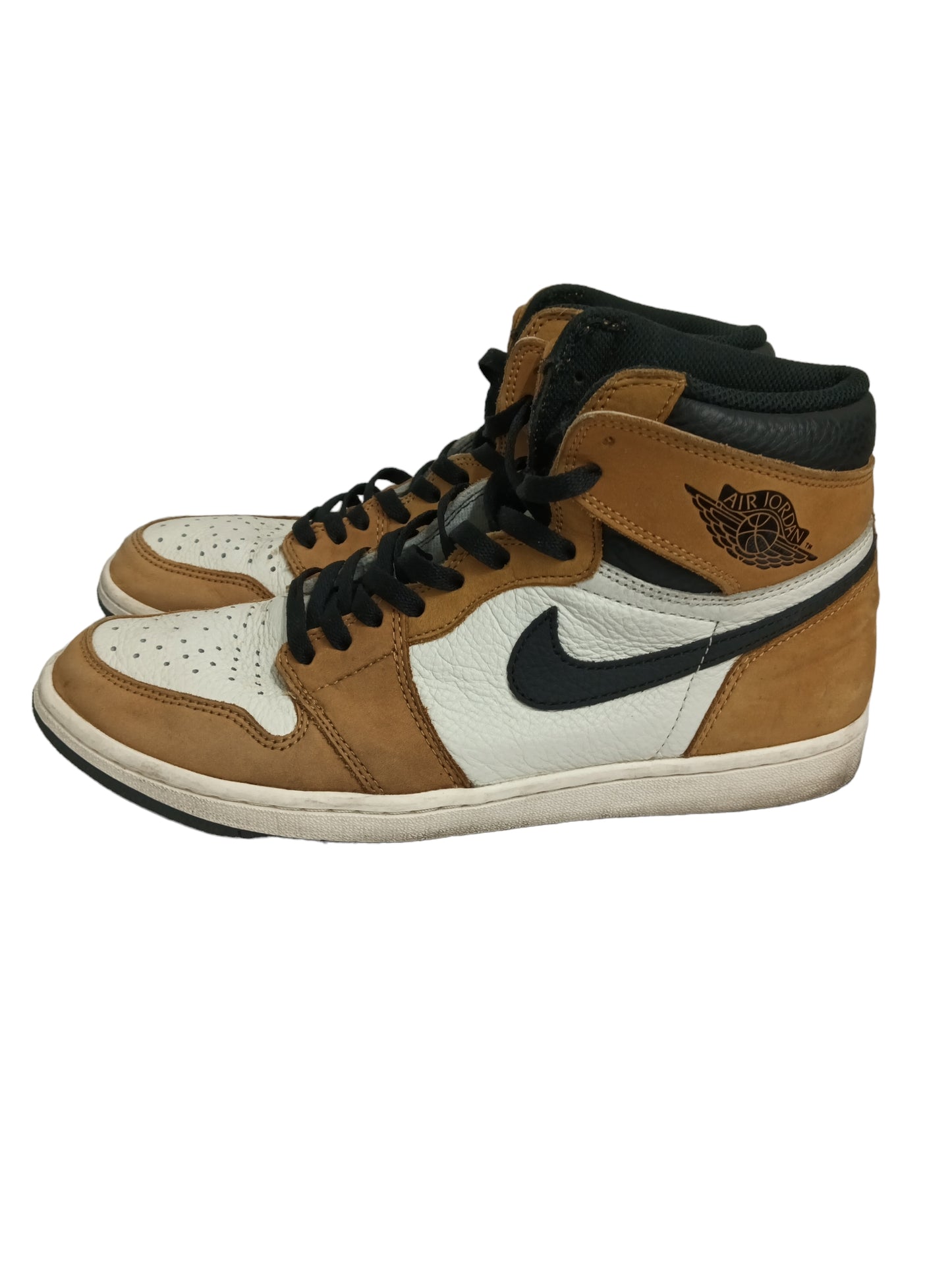 NIKE AIR JORDAN 1 RETRO HIGH SIZE 44.5 BROWN/WHITE 555088-700