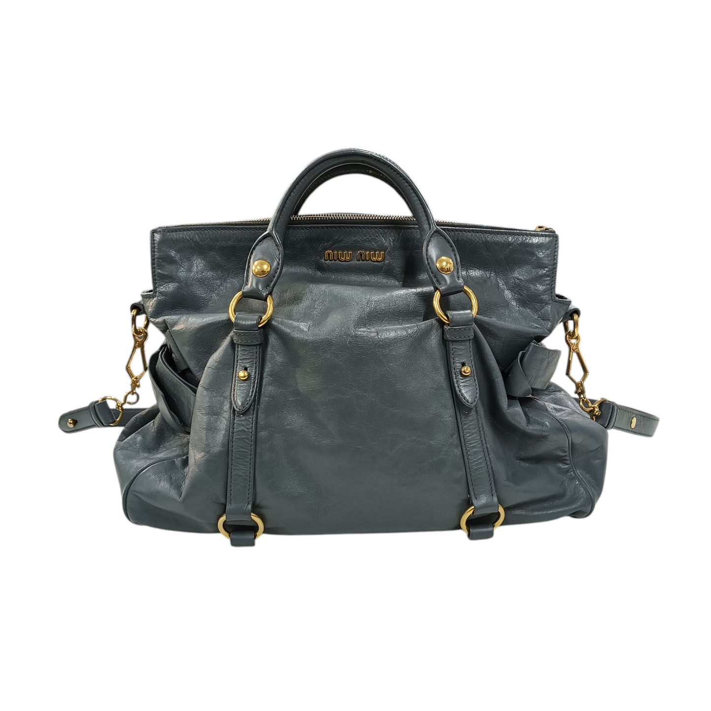 MIU MIU 2Way Bag Gray 197