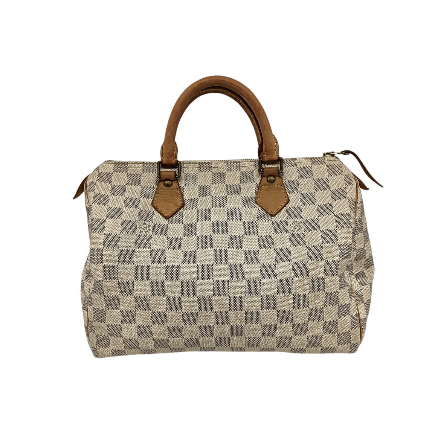 LOUIS VUITTON Bag Azur Speedy 30 N41533 White SP2048