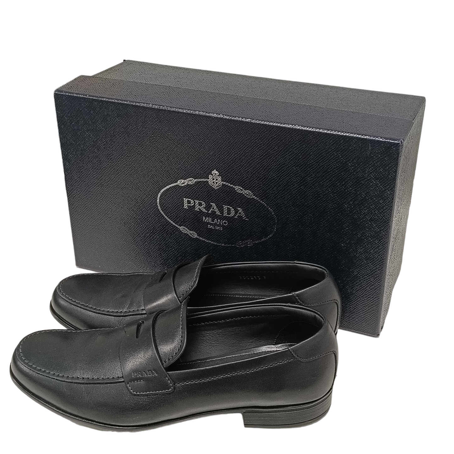 PRADA Loafers Size 40 Mens Black 2DC213