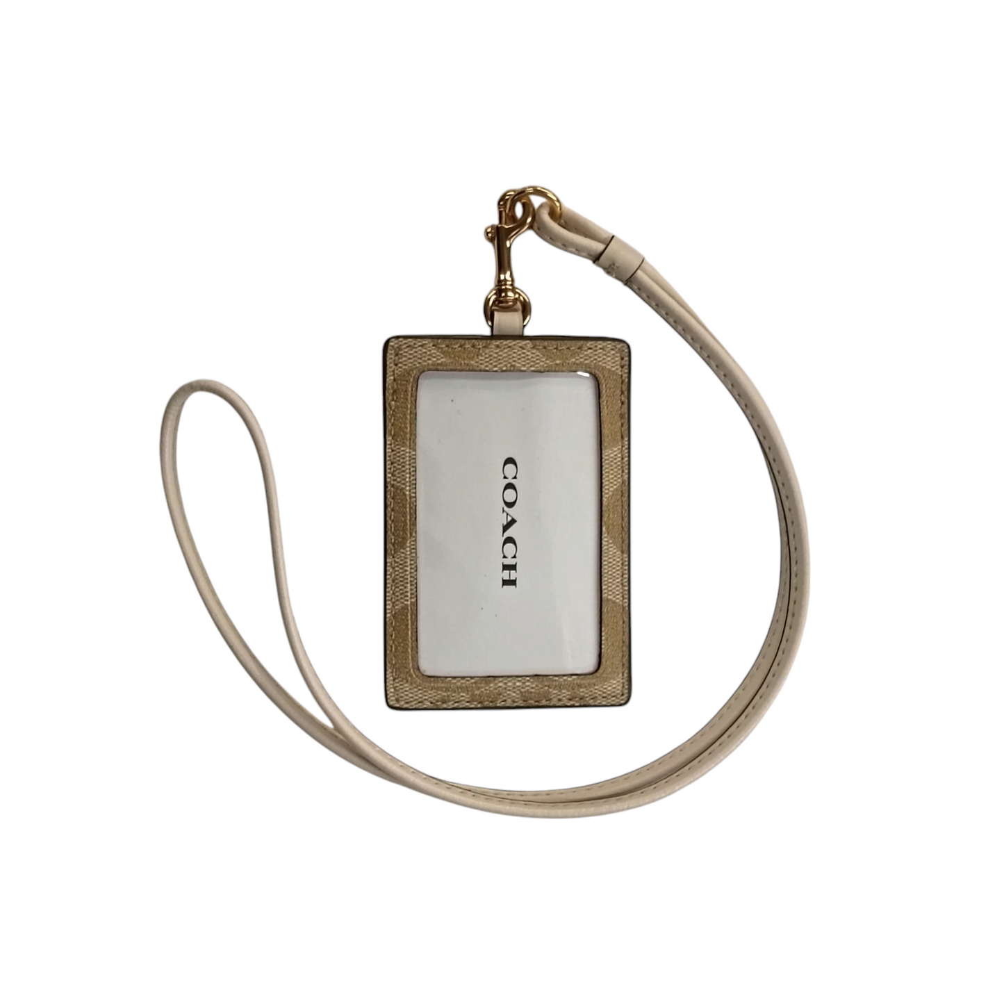COACH Card Case Beige