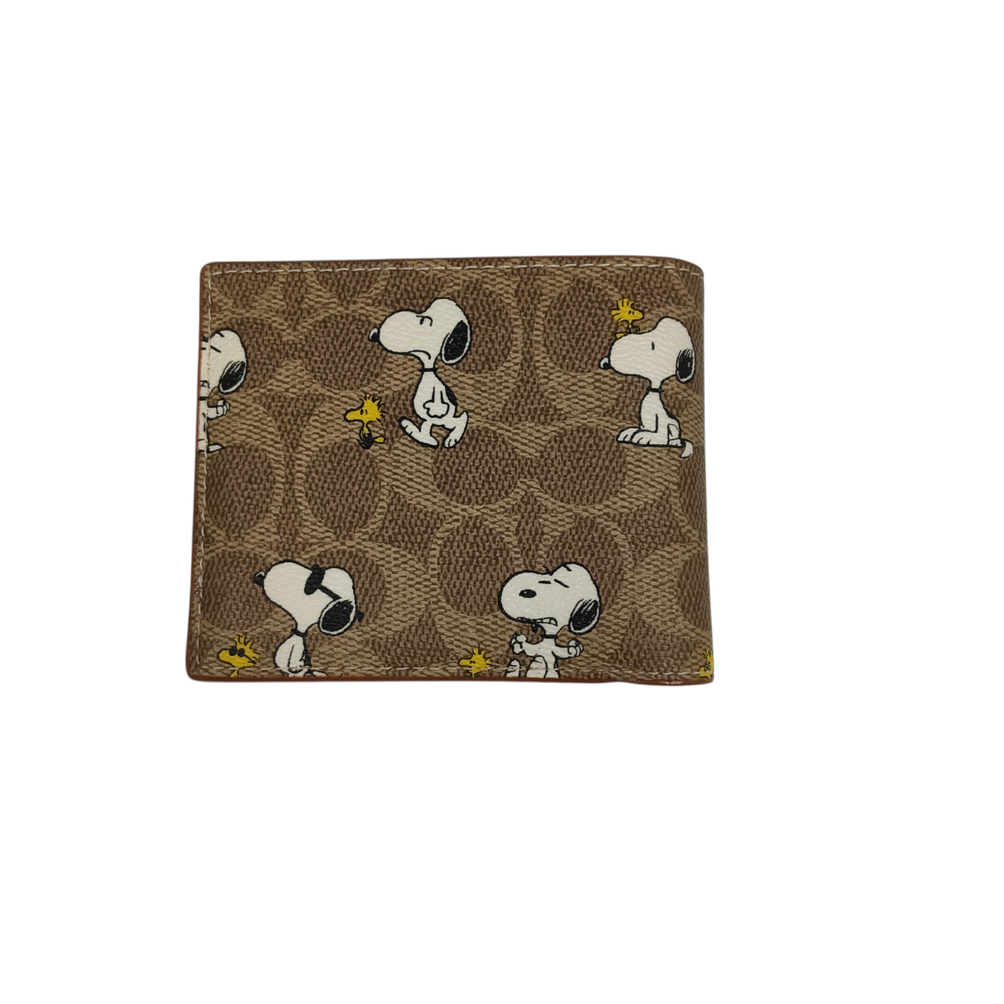 COACH Wallet CBK56 Brown Signature canvas With Snoopy Print