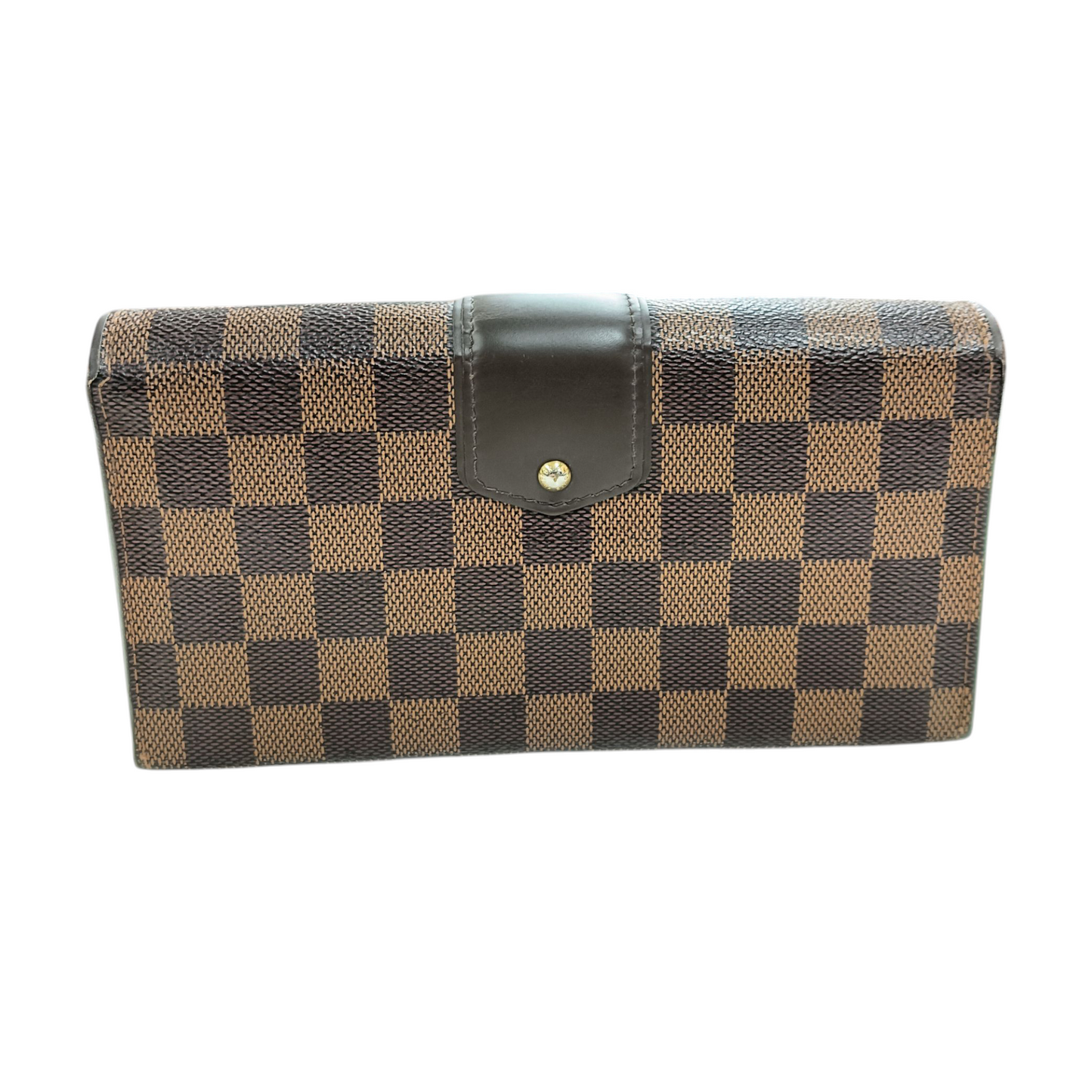 LOUIS VUITTON Wallet Damier Ebene Sistina CA3069 N61747 Brown