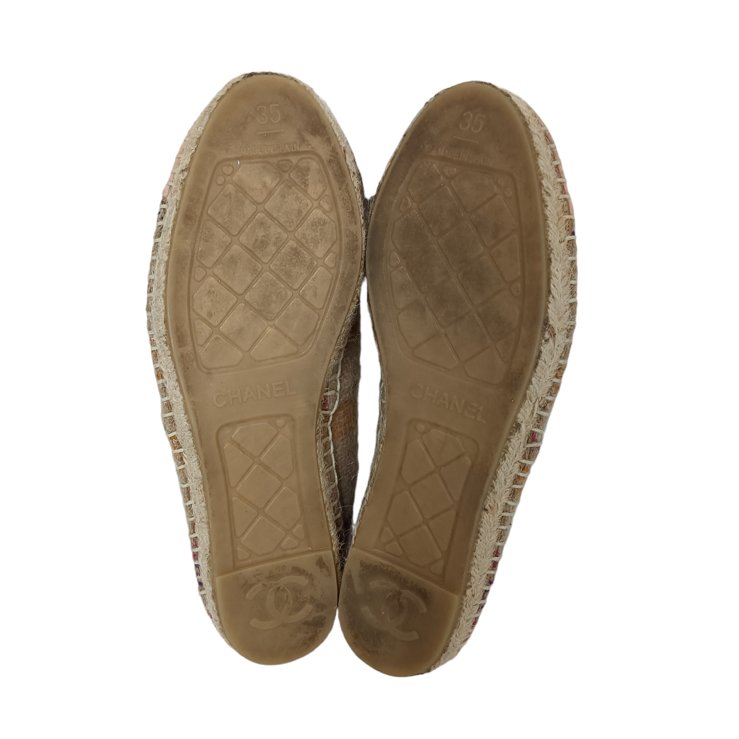 CHANEL Espadrille 35 Lady's Brown/Pink G29762