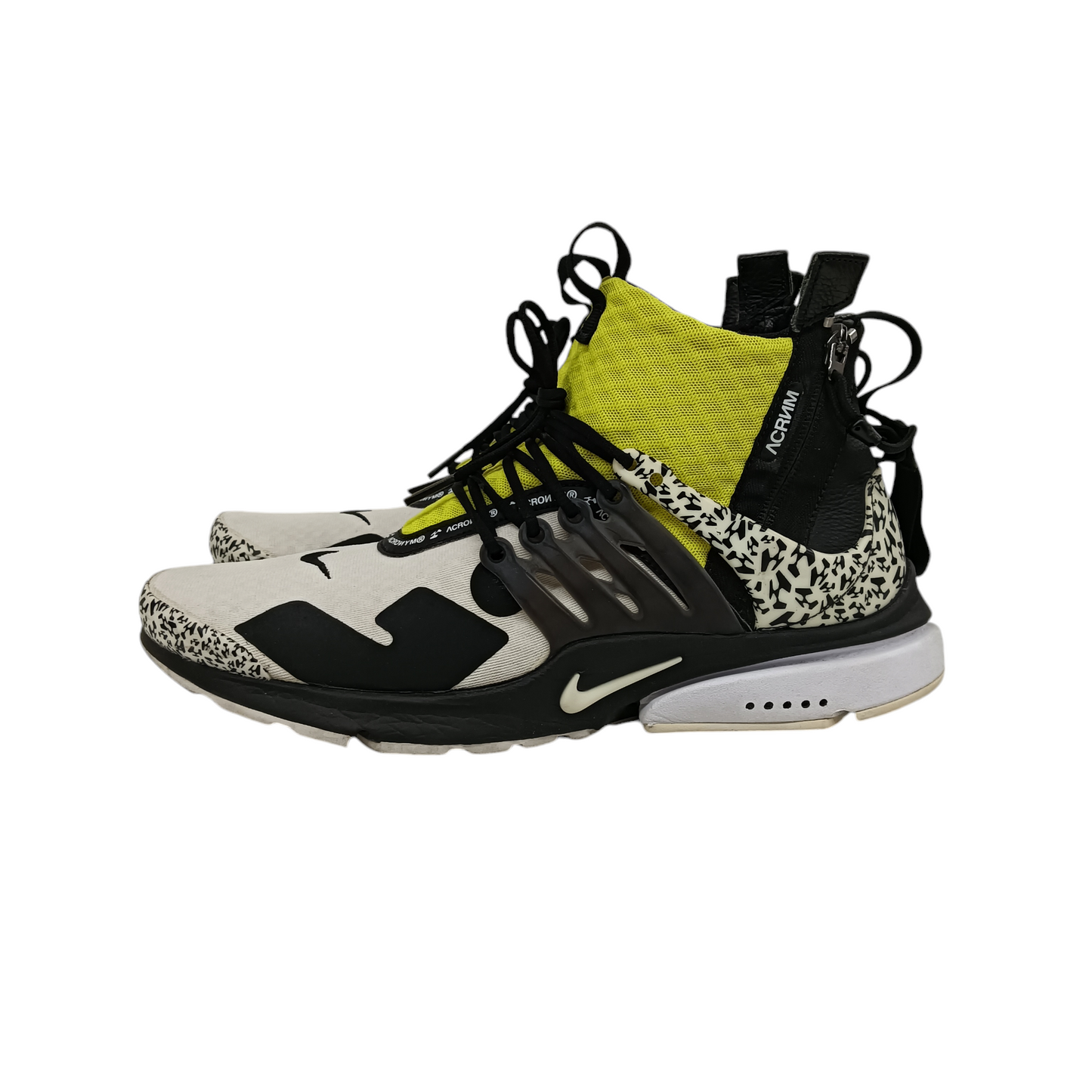 NIKE High Cut Sneaker 44 AH7832-100 Mens Yellow/White/Black